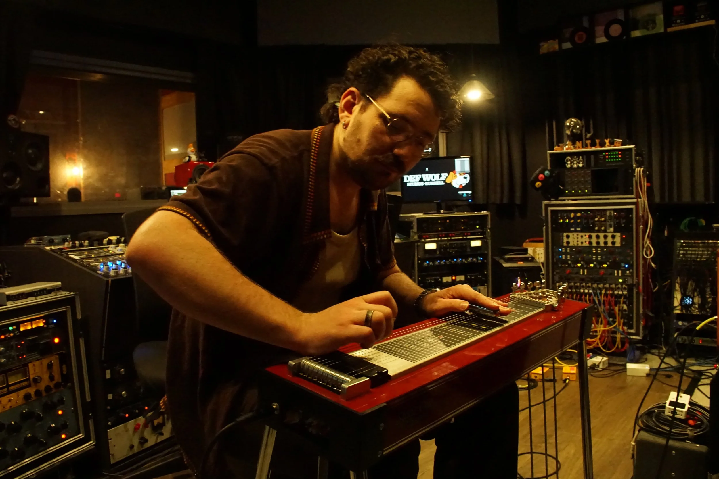 Recording with Hayden McGoogen at Def Wolf Studios in Sydney in 2025