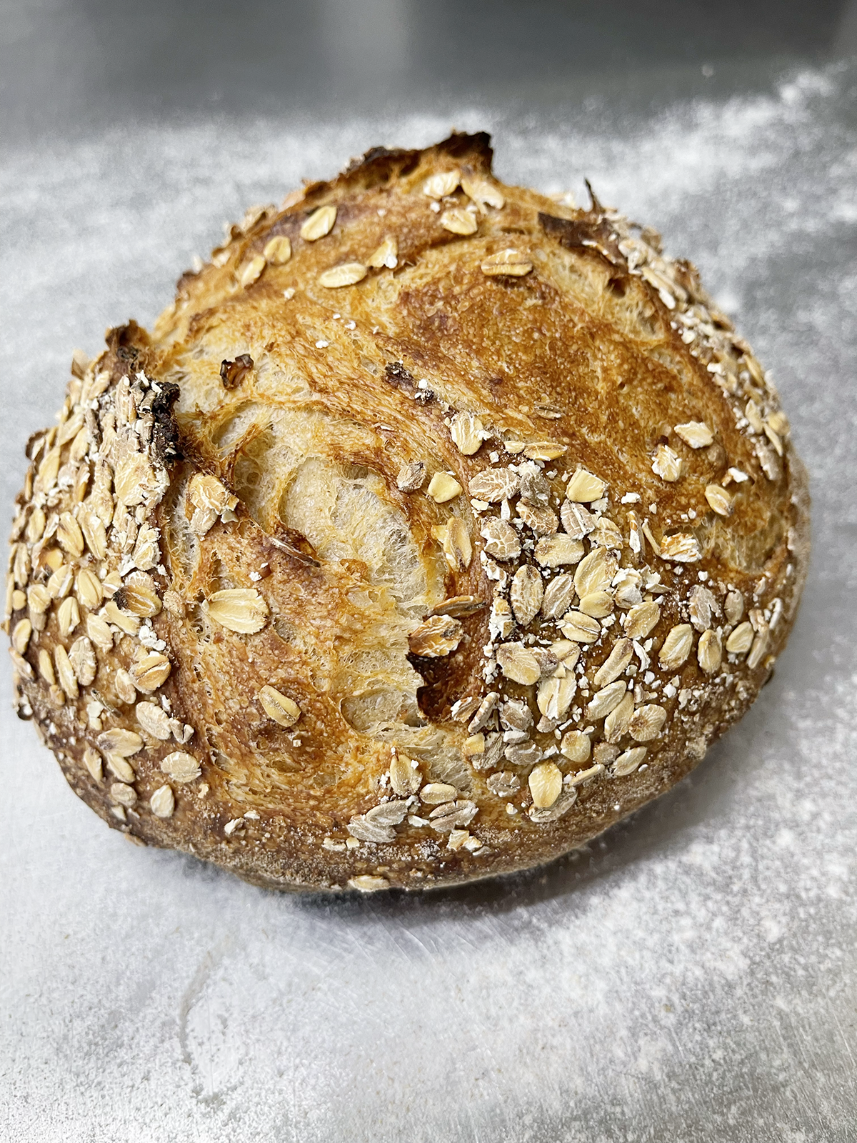 Emmer-Brot mit Porridge