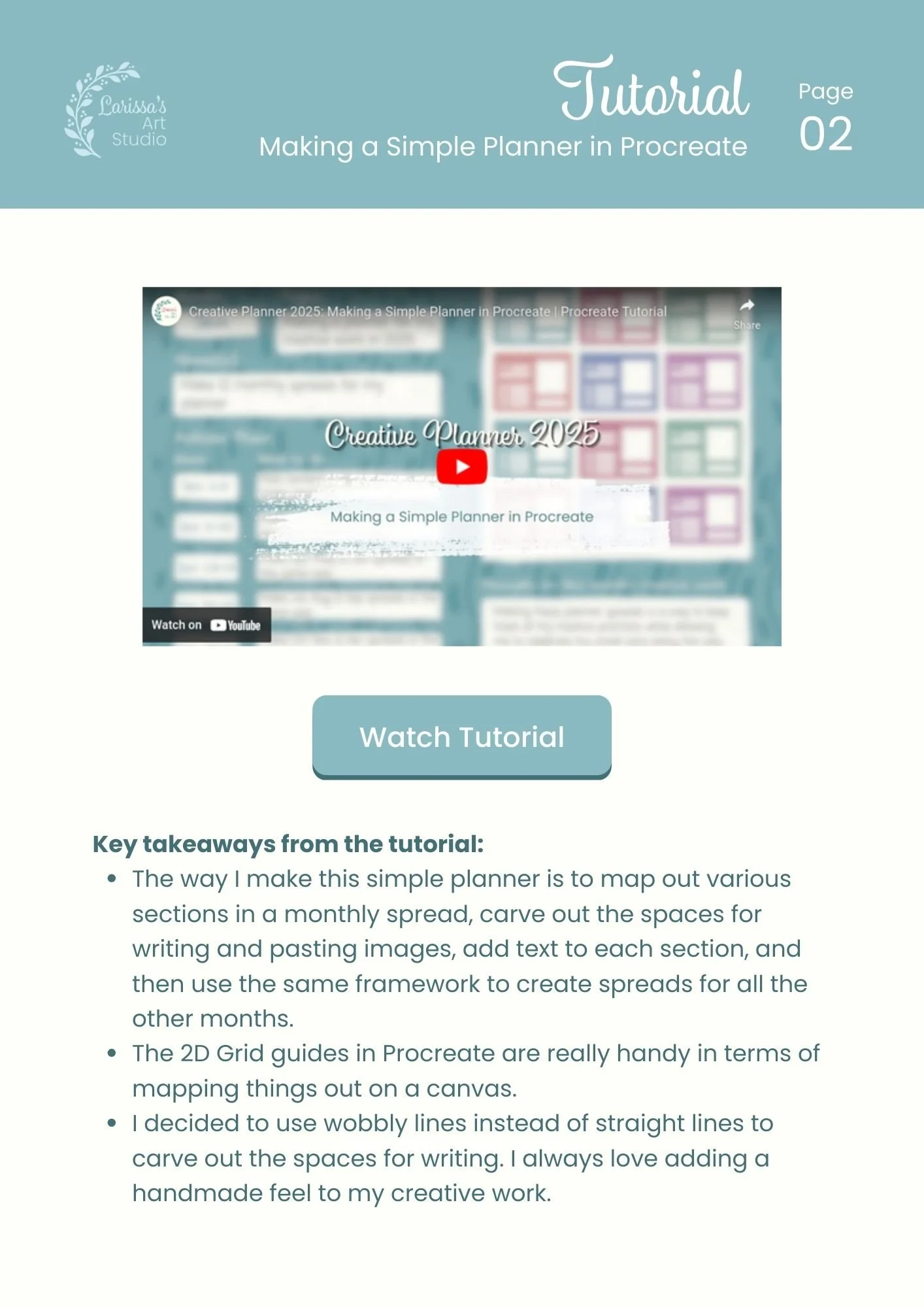 Jan 25 - Creative Guide - Creative Planner 2025 - Tutorial