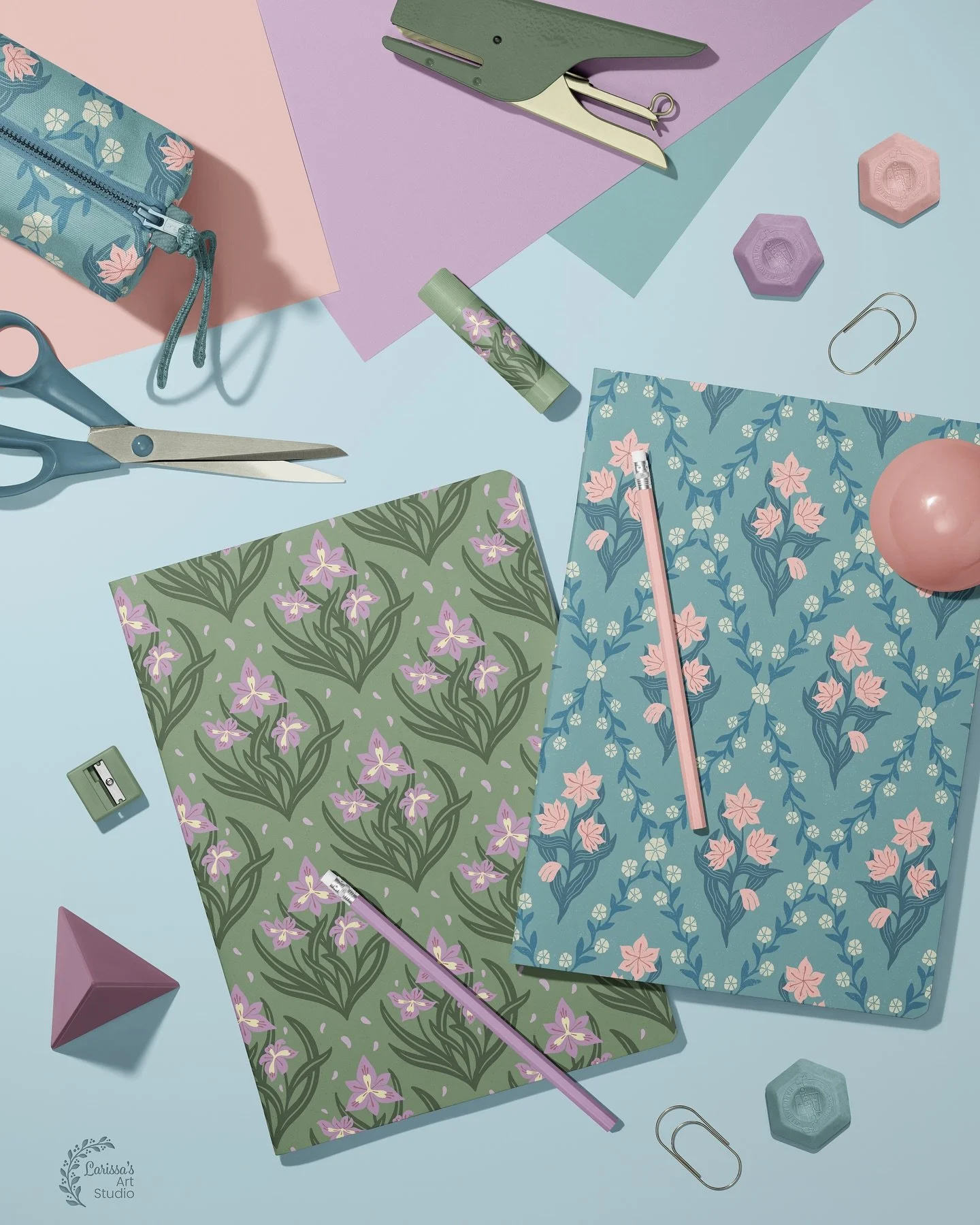 Just in time to enter the @creatsyofficial Back to School Challenge by applying my most recent pattern designs on their beautiful mockup! I always love using Creatsy mockups to show case my work. The quality of their mockups just enhance my designs s