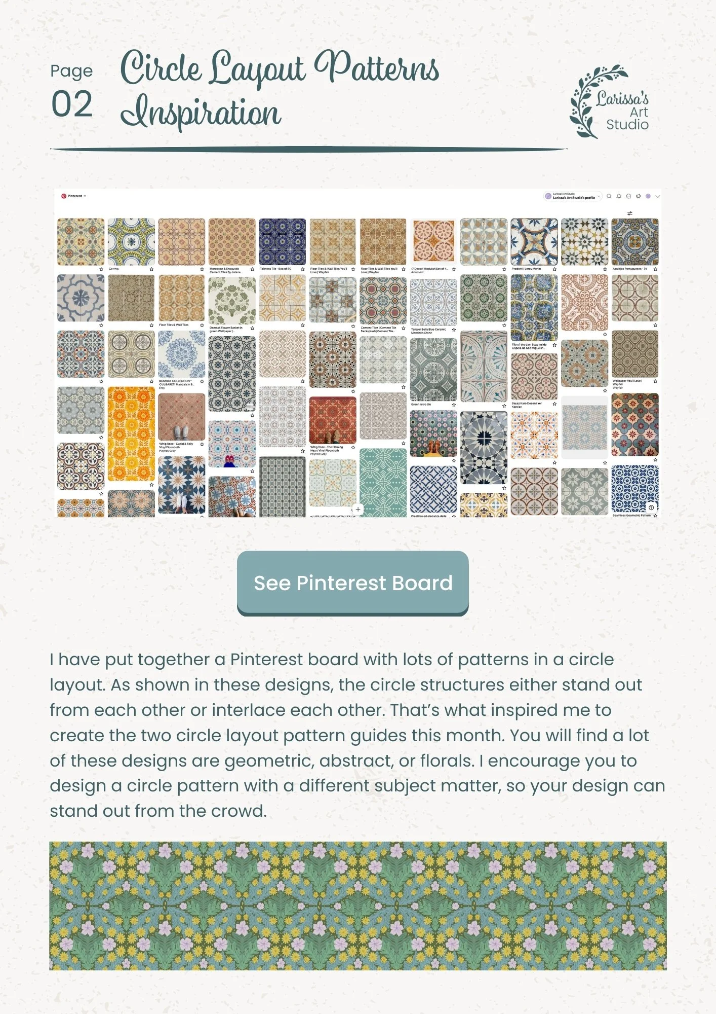 Sep 25 - Creative Guide - Pattern Layout: Circles - Inspiration