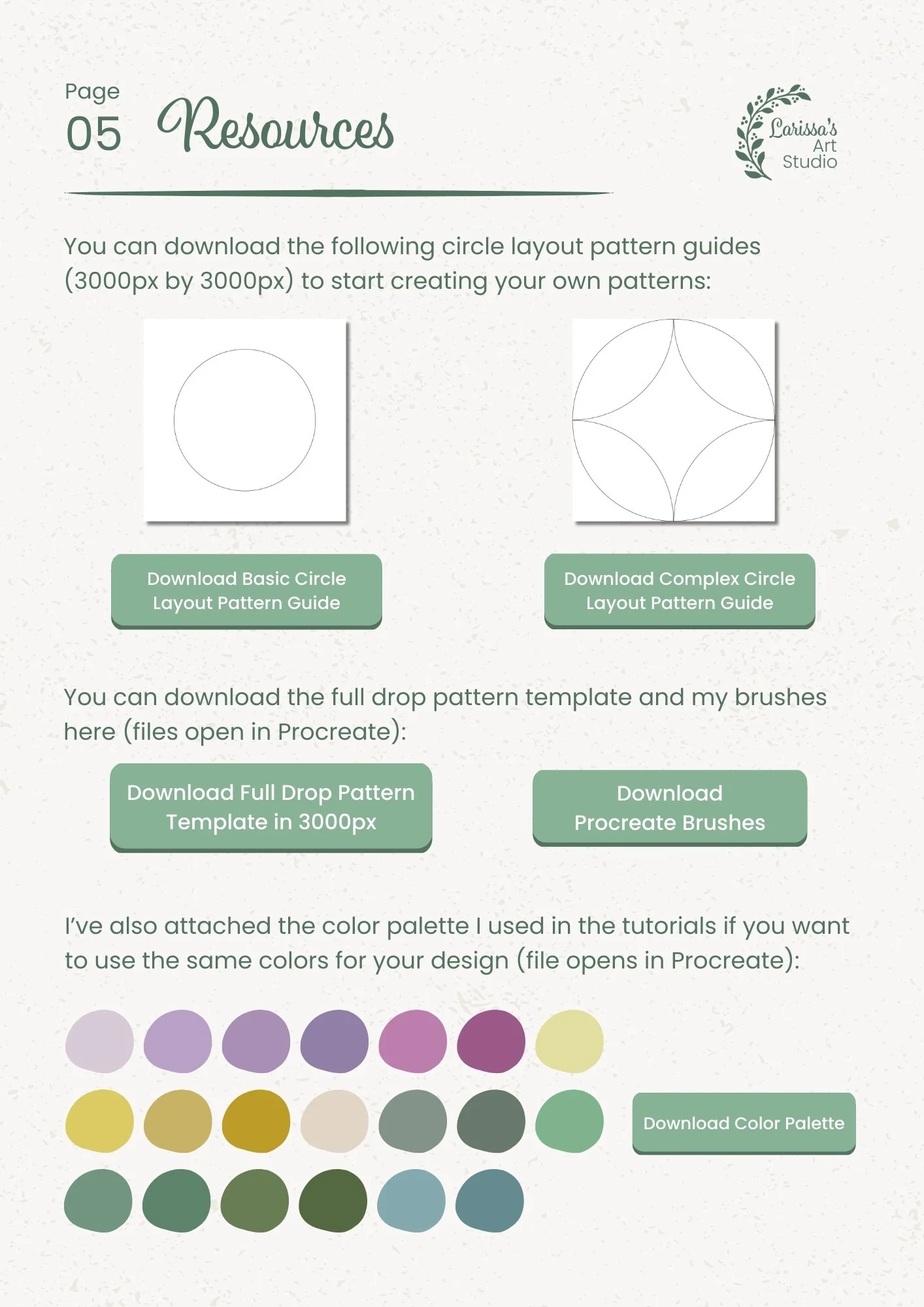 Sep 25 - Creative Guide - Pattern Layout: Circles - Resources