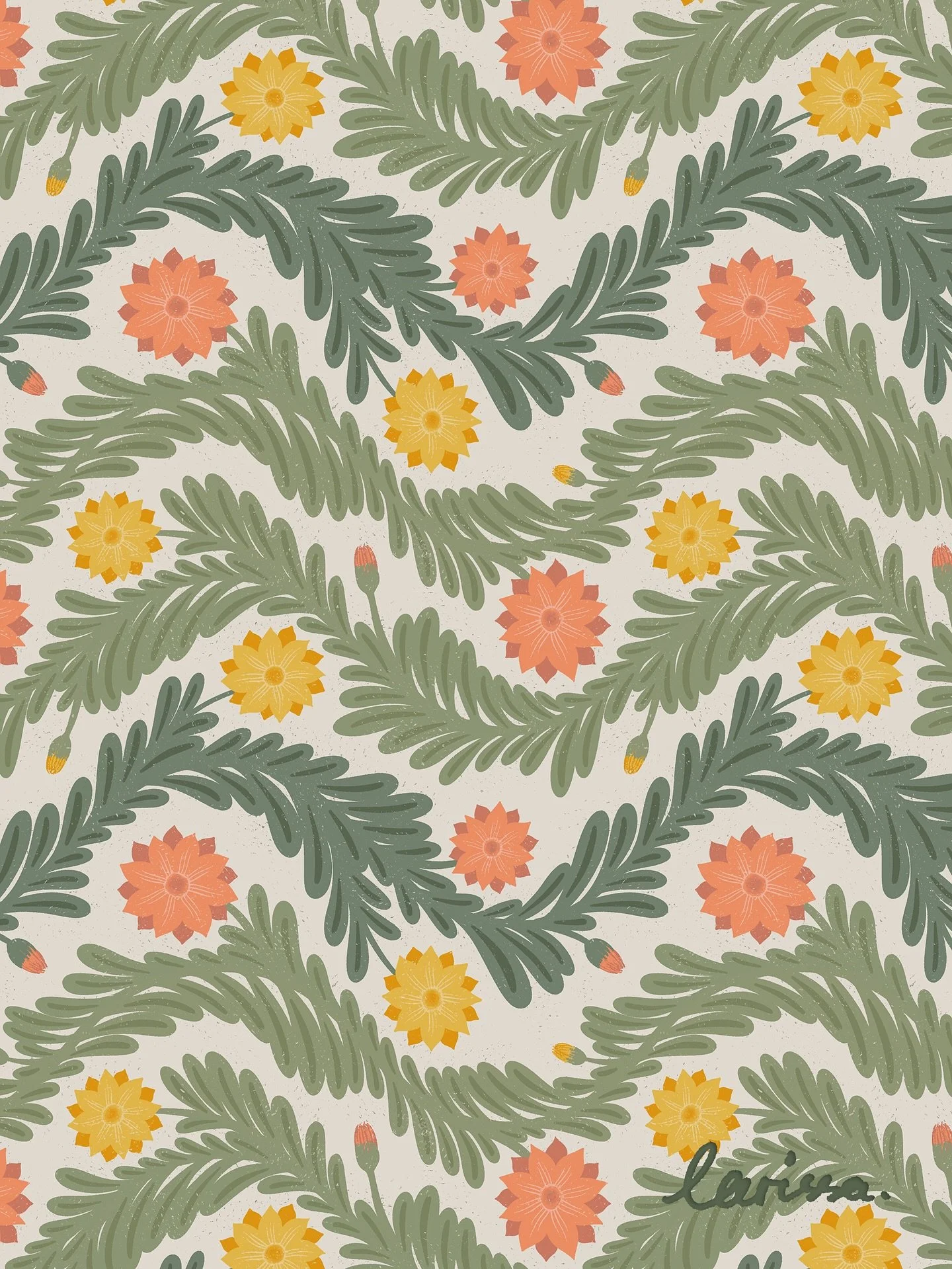 It’s time for an update on my Exploring Pattern Layouts Series. We are learning to create chevron and herringbone patterns in Procreate. The two terms are used interchangeably sometimes in surface design, but there still a specific structure to