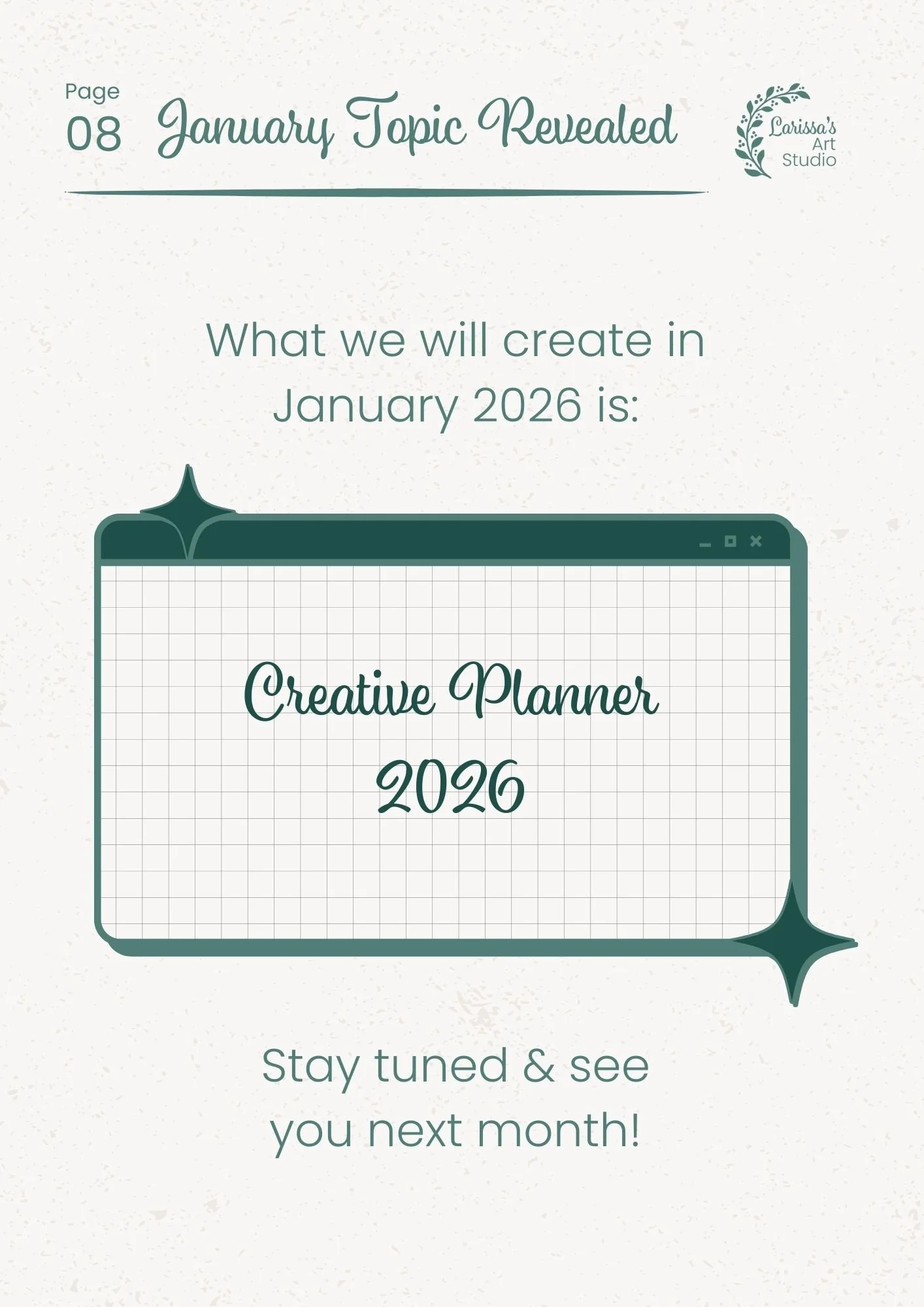Dec 25 - Creative Guide - Pattern Layout: Tiles - Jan 26 Topic Revealed