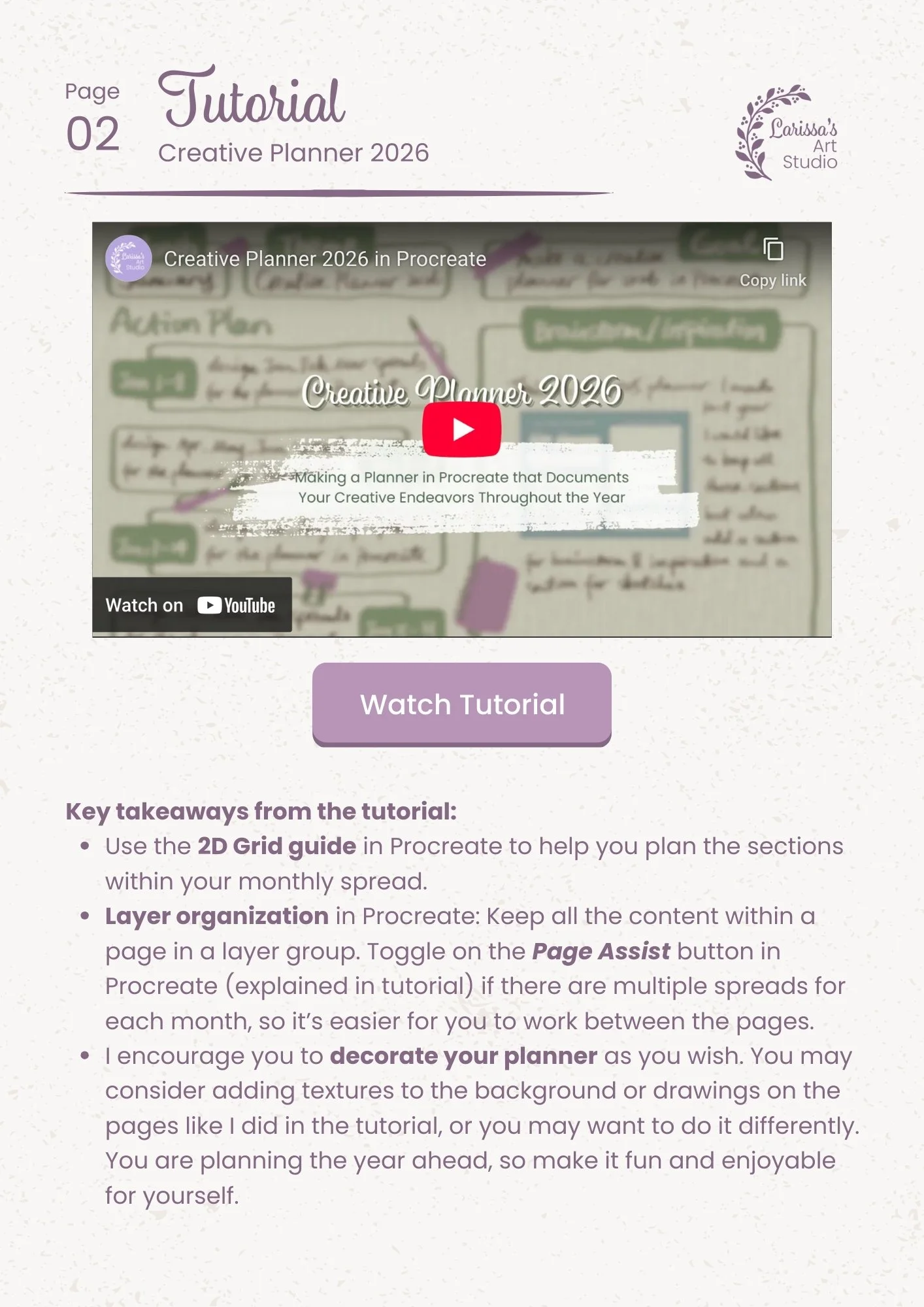 Jan 26 - Creative Guide - Creative Planner 2026 - Tutorial