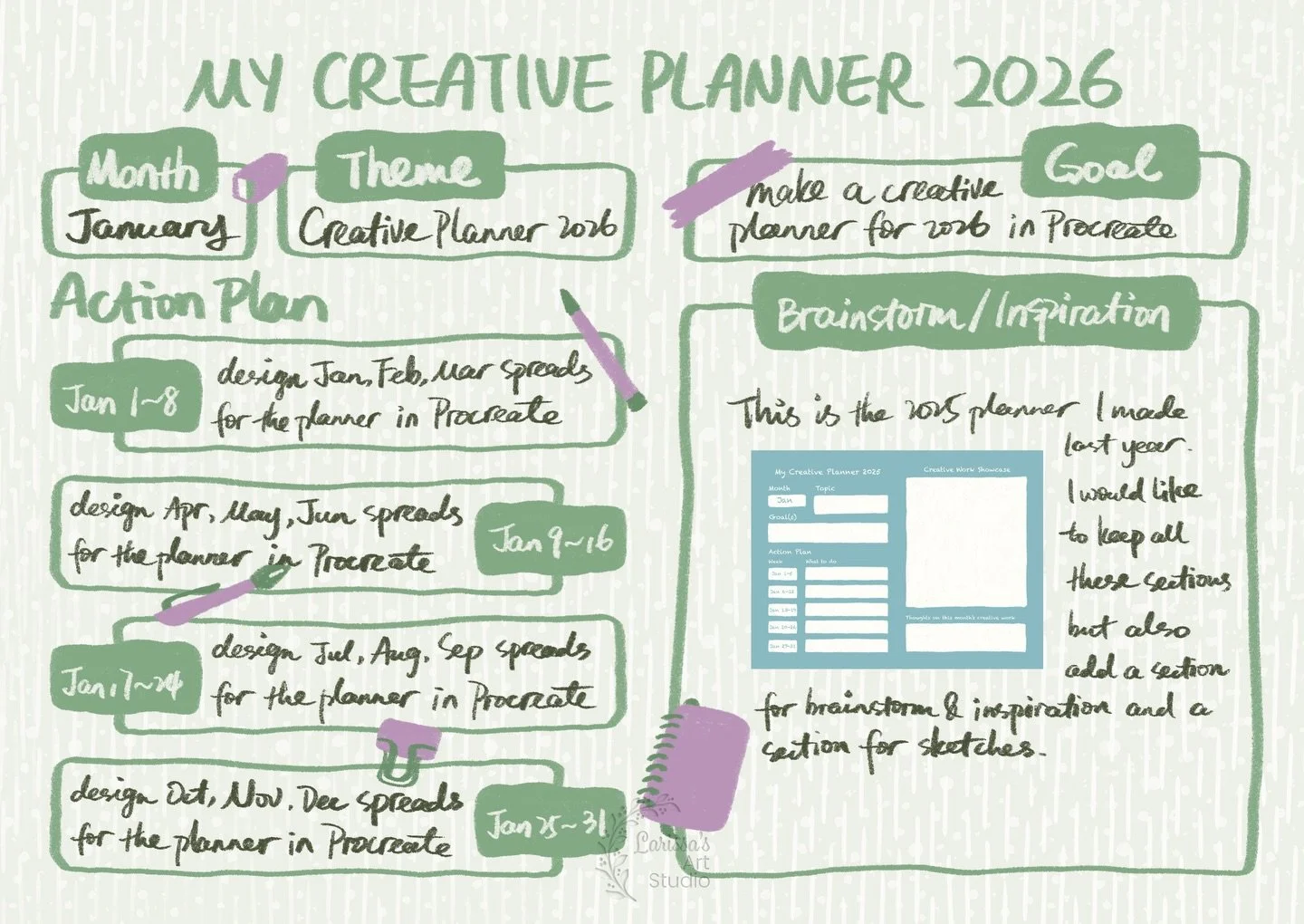 I like doing some planning for my creative work right before the start of every year. That&rsquo;s why I designed this creative planner for 2026 to ensure I will set aside time for my creative work no matter how busy my schedule is. I have shared my 