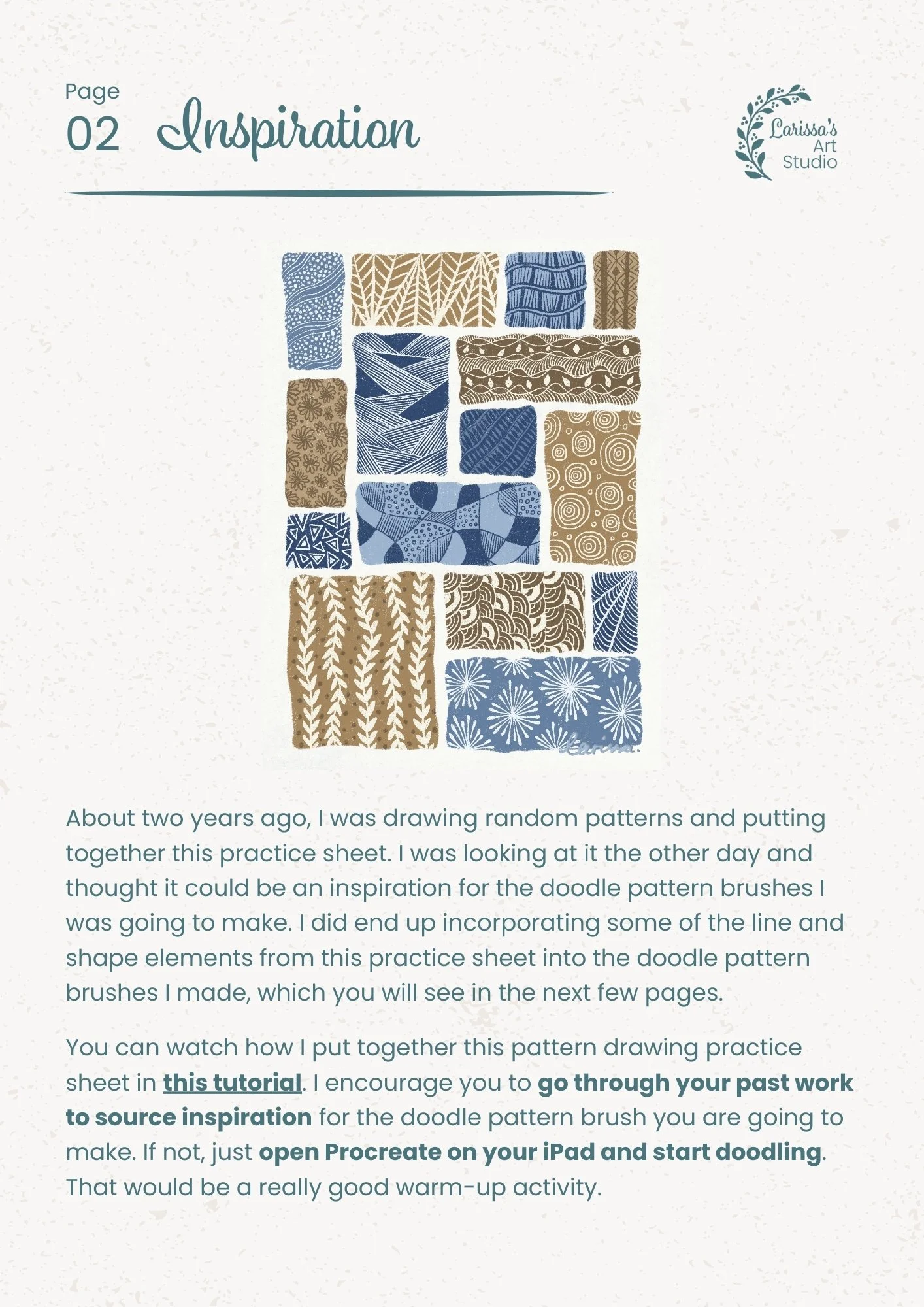 Feb 26 - Creative Guide - Making Doodle Pattern Brushes - Inspiration