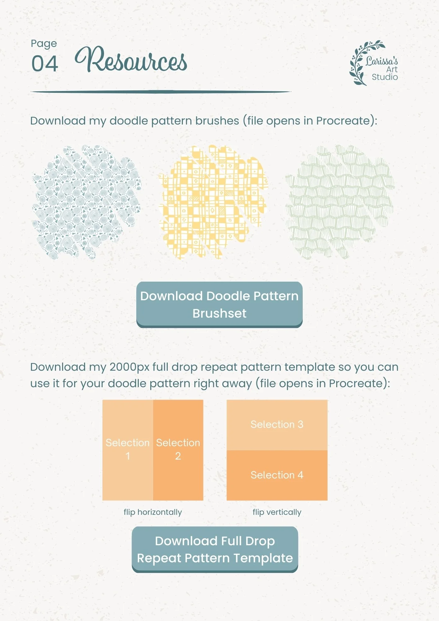 Feb 26 - Creative Guide - Making Doodle Pattern Brushes - Resources