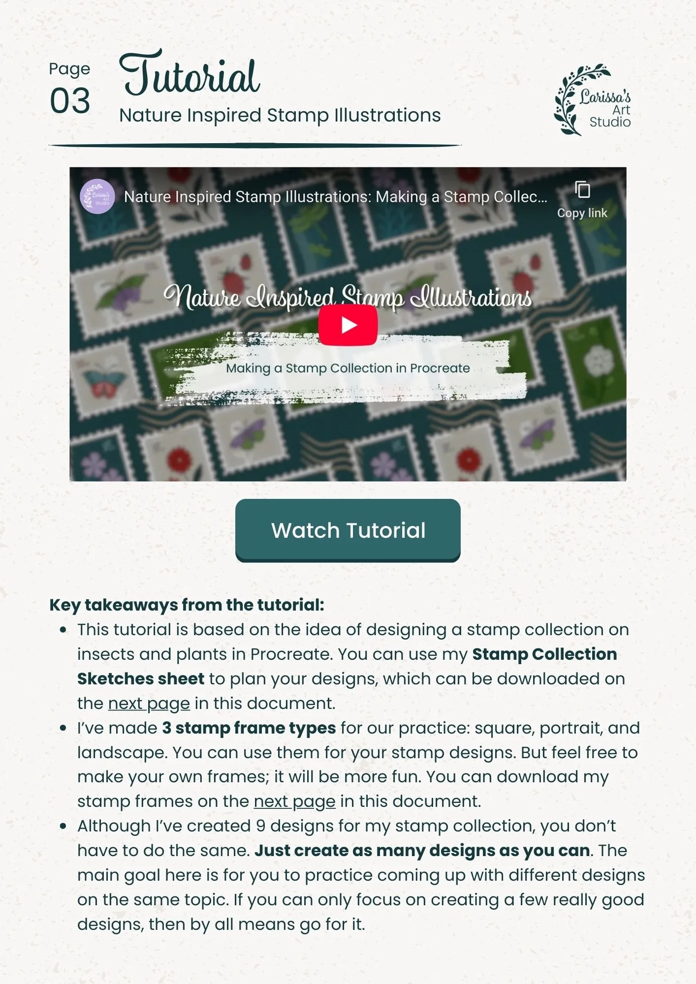 Mar 26 - Creative Guide - Nature Inspired Stamp Collection - Tutorial