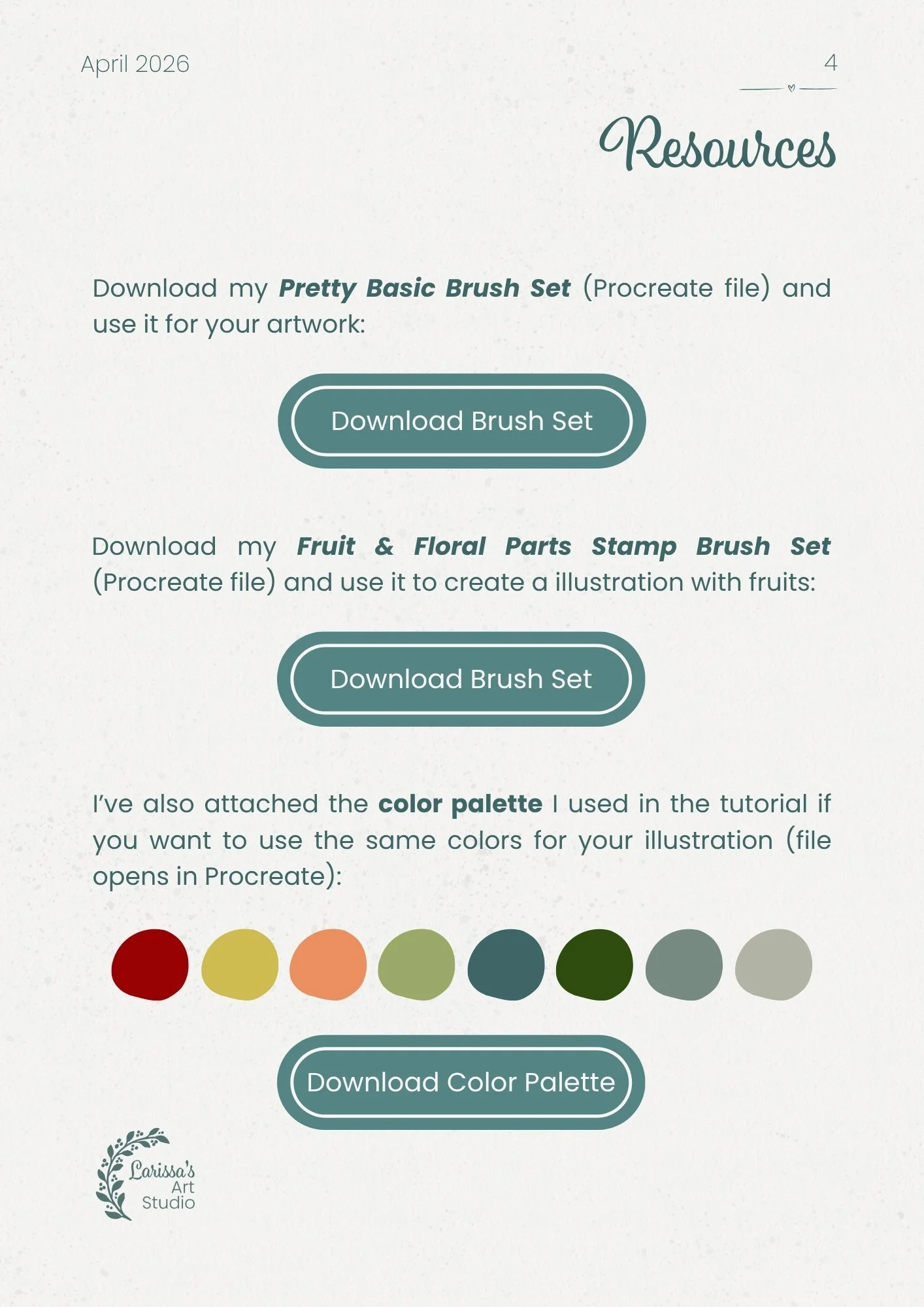 Apr 26 - Creative Guide - Fruit Illustration Art Print - Resources