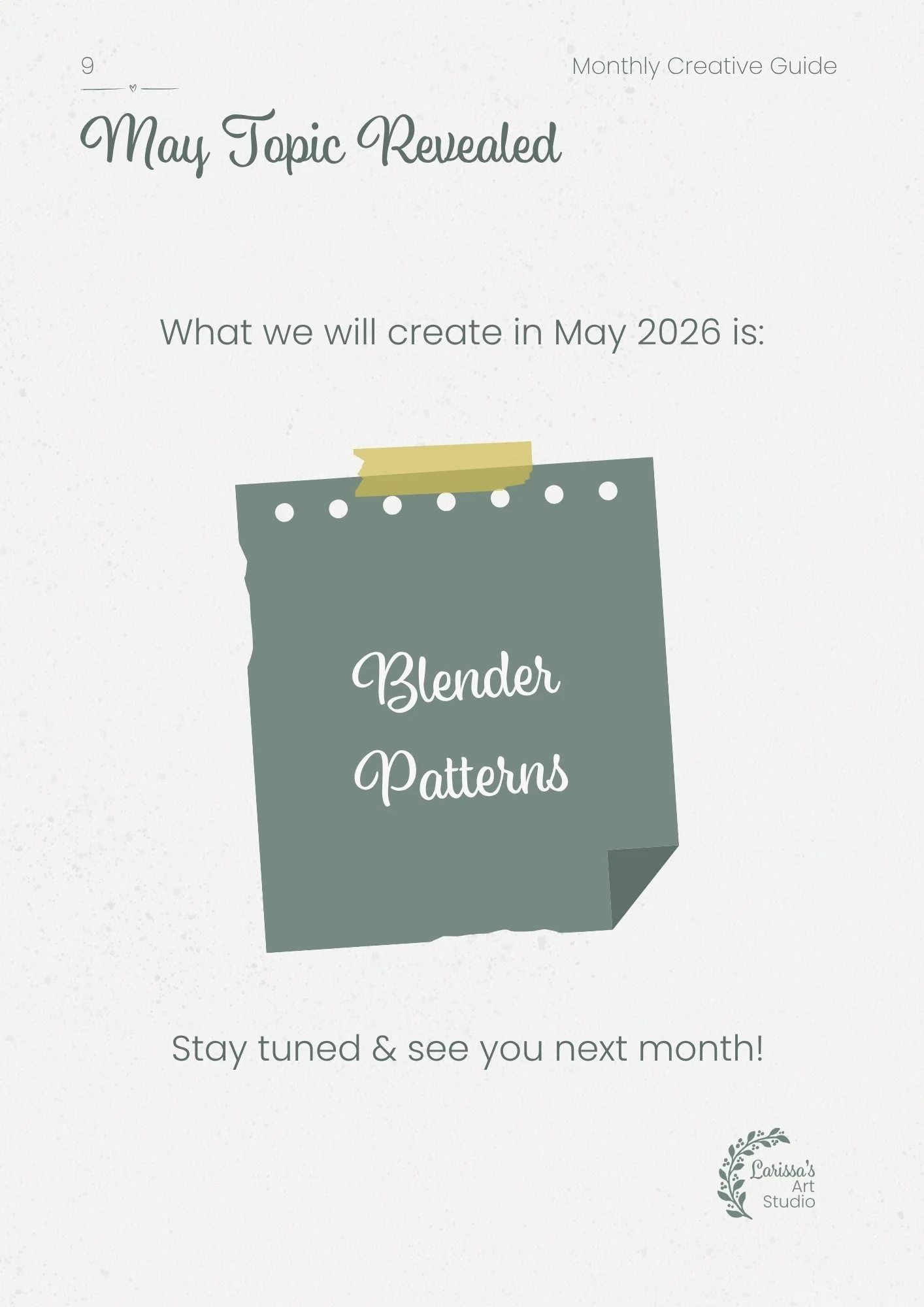 Apr 26 - Creative Guide - Fruit Illustration Art Print - May Topic Revealed