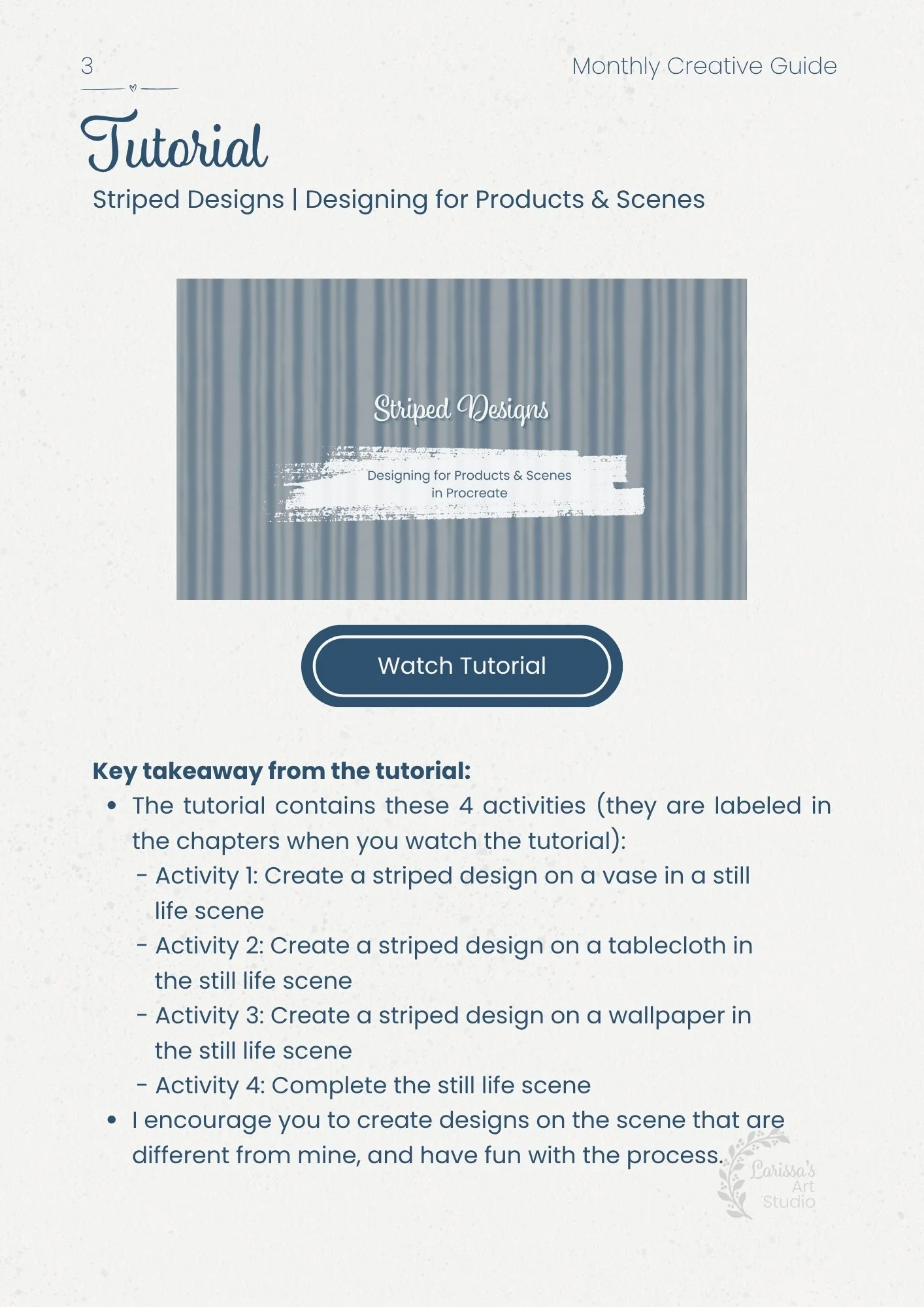 Jun 26 - Creative Guide - Striped Designs - Tutorial