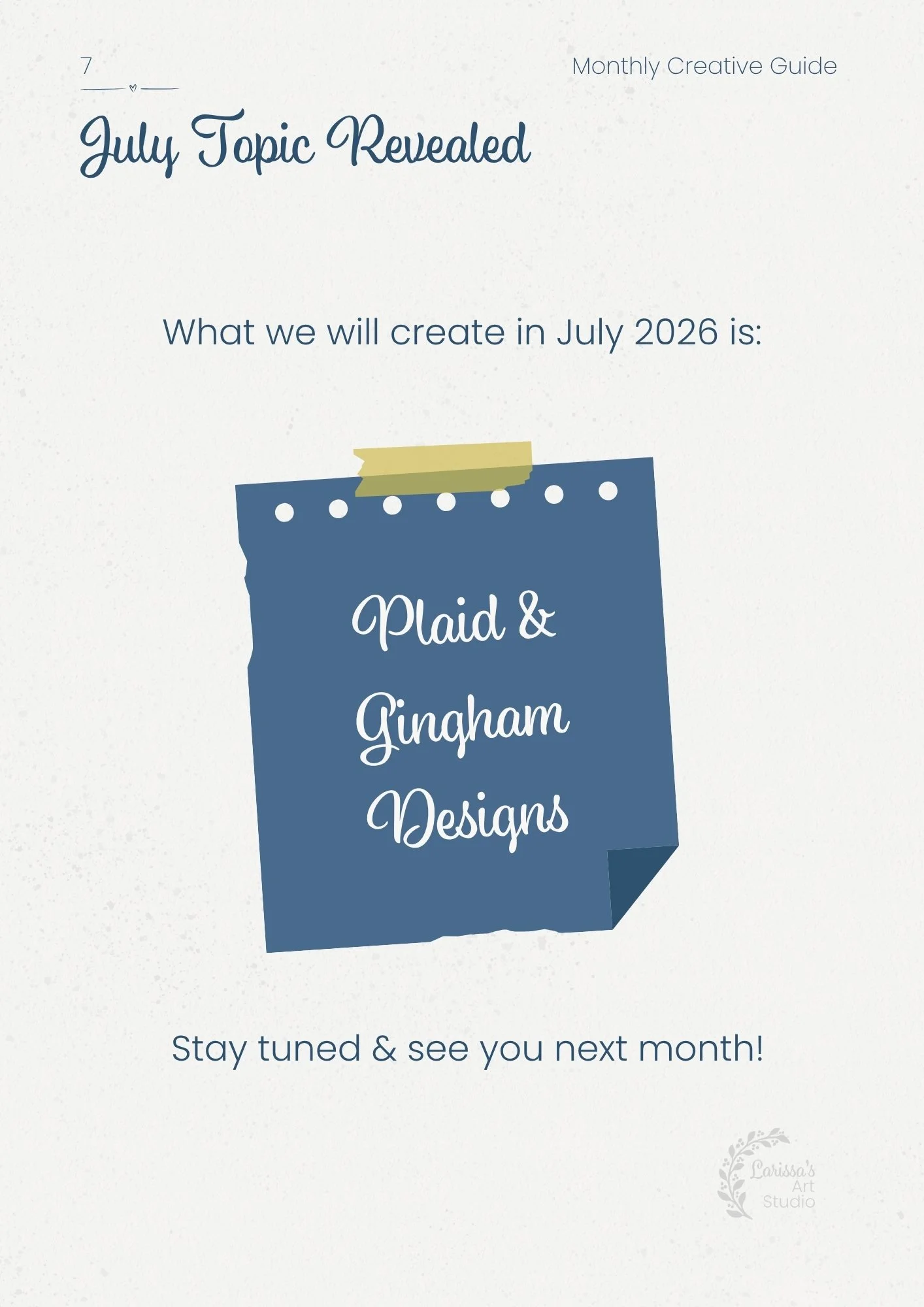 Jun 26 - Creative Guide - Striped Designs - July Topic Revealed