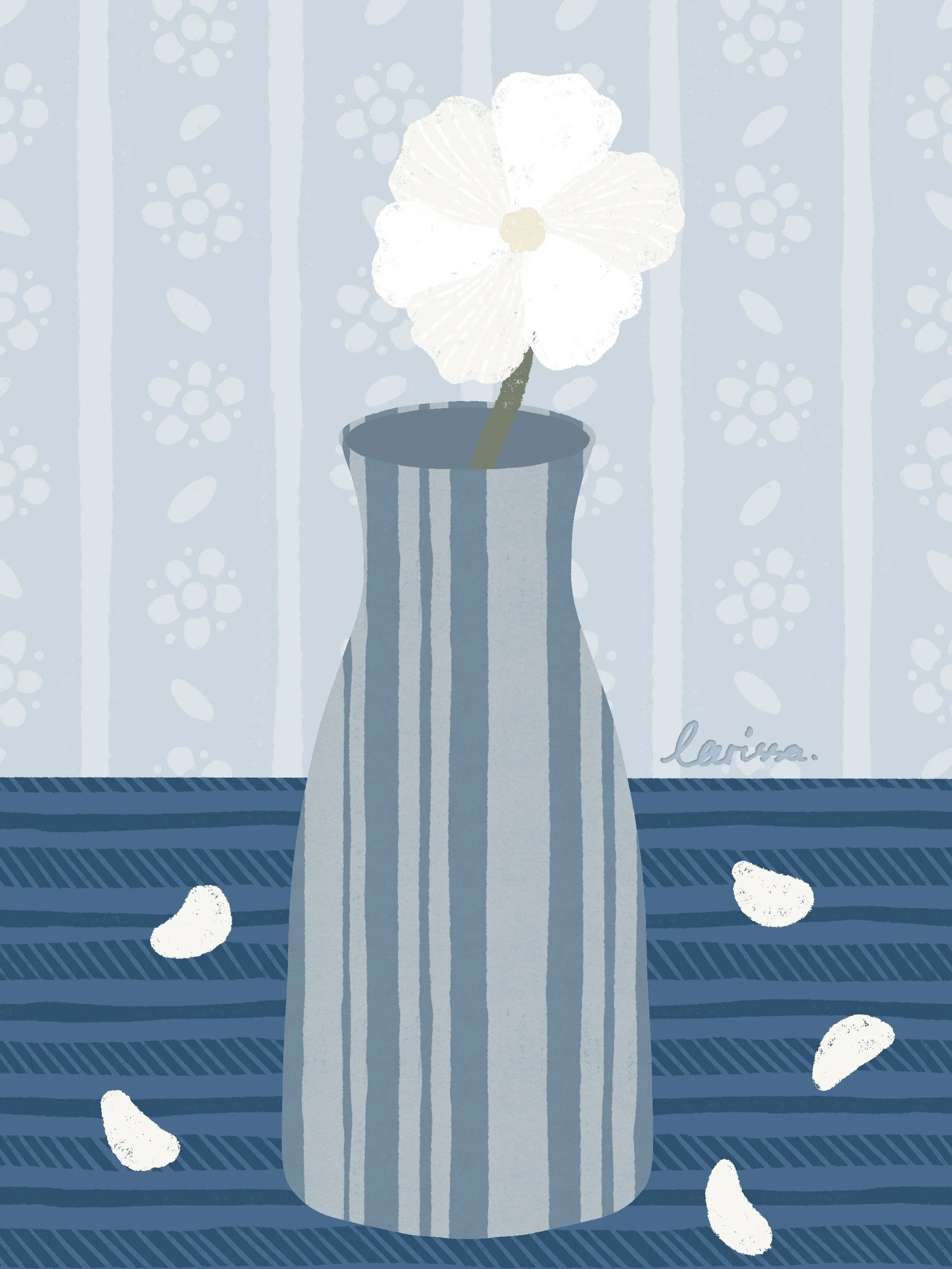 My June 2026 creative project is inspired by the May/June 2026 issue of @frankiemagazine. A page filled with products with stripes on them. It encouraged me to create my own striped designs for different products, and I could arrange them in a scene.