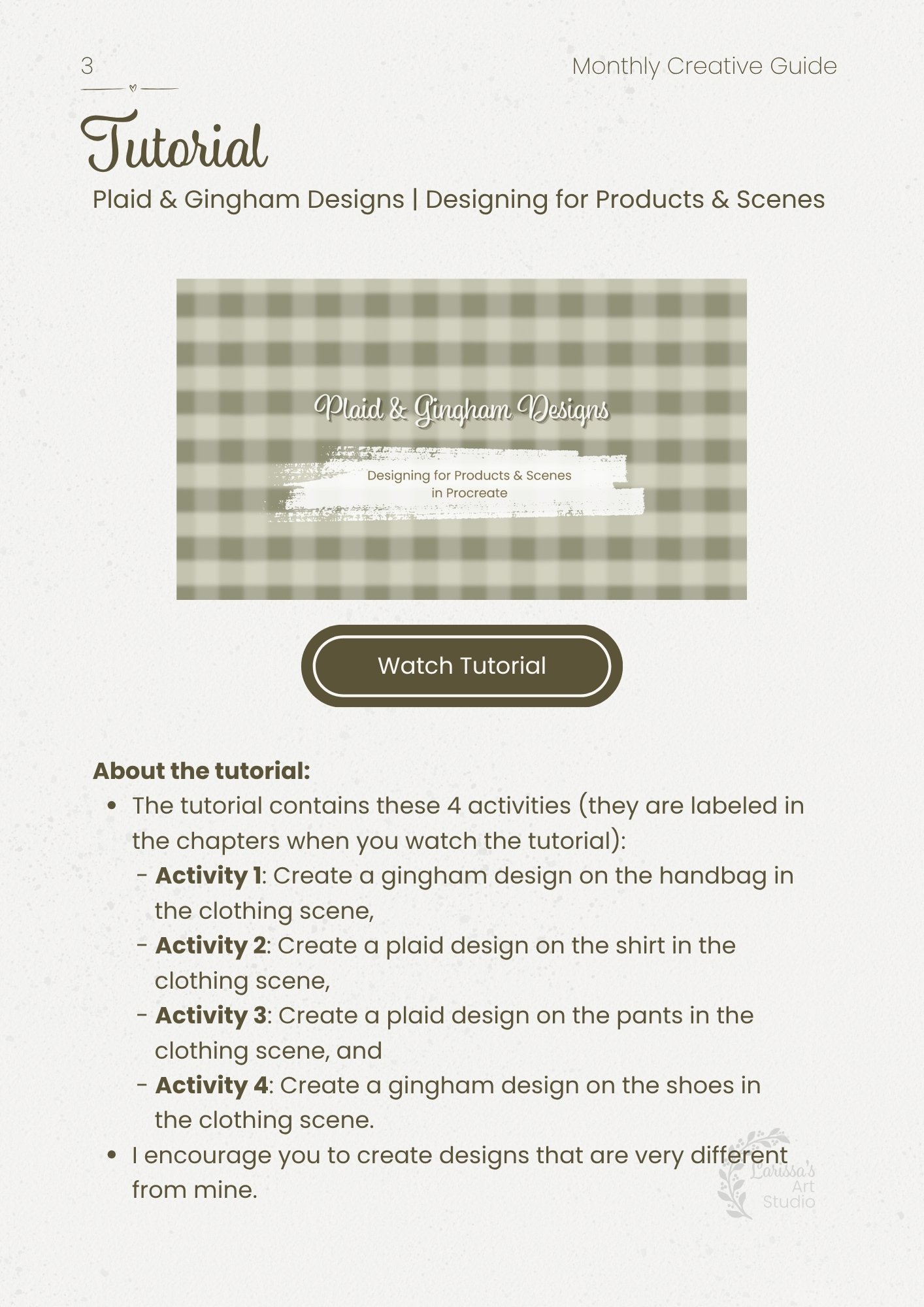 Jul 26 - Creative Guide - Plaid Gingham Designs - Tutorial