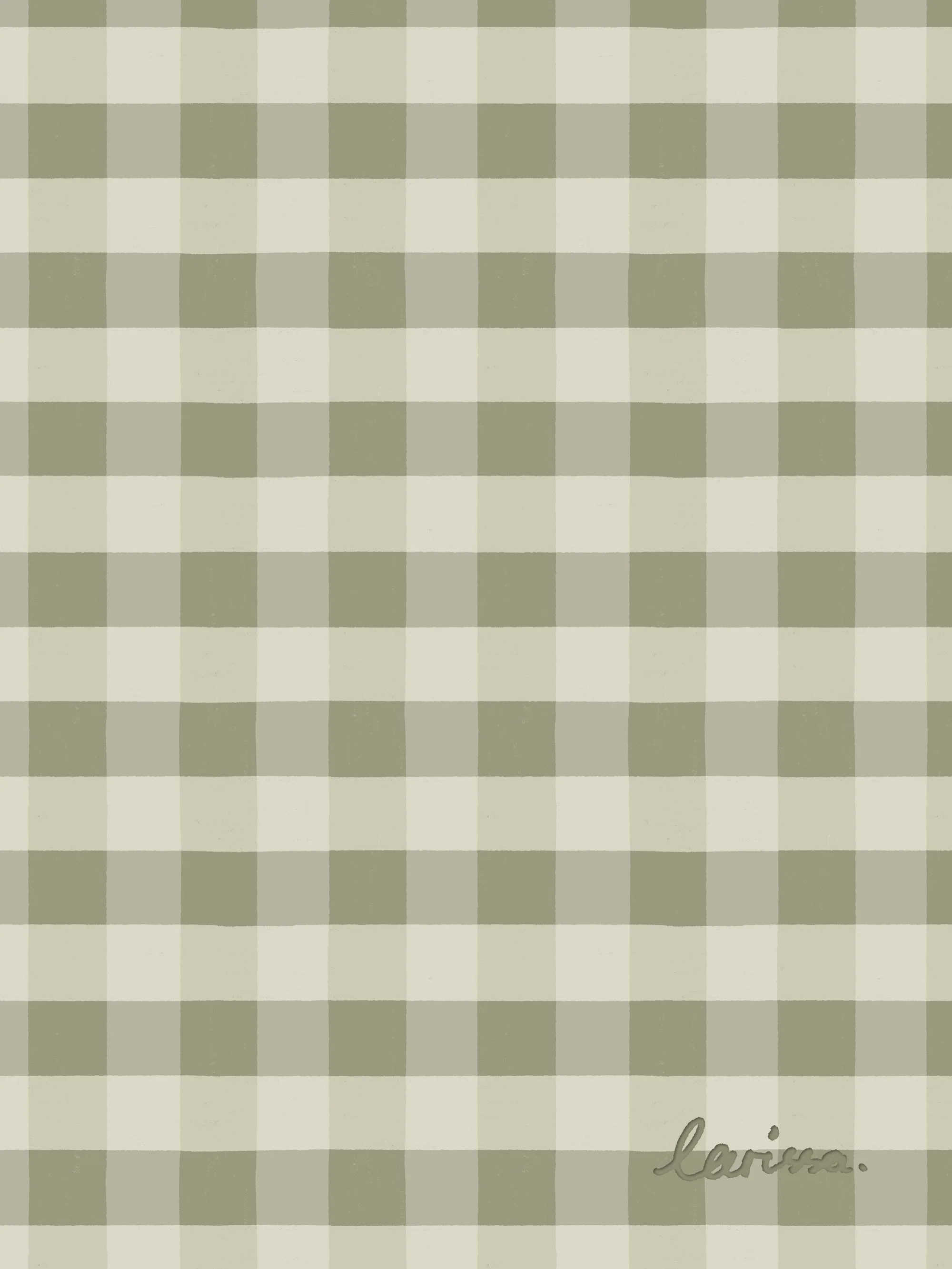I sort of started a series called Designing for Products and Scenes last month, where I made striped designs for a still life scene in Procreate. So for my July 2026 creative project, I am creating plaid and gingham designs for a clothing scene, sinc