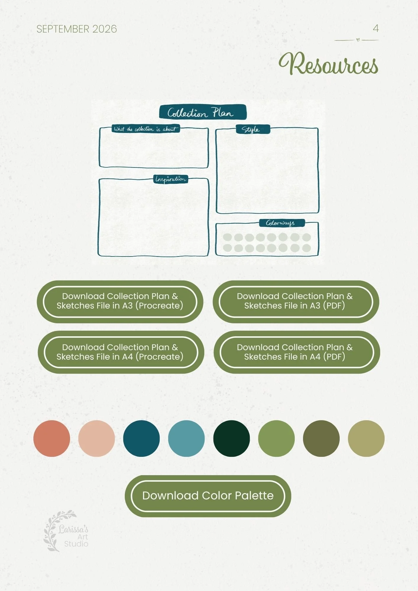 Sep 26 - Creative Guide - Tranquil Garden Pattern Collection Part 1 - Resources