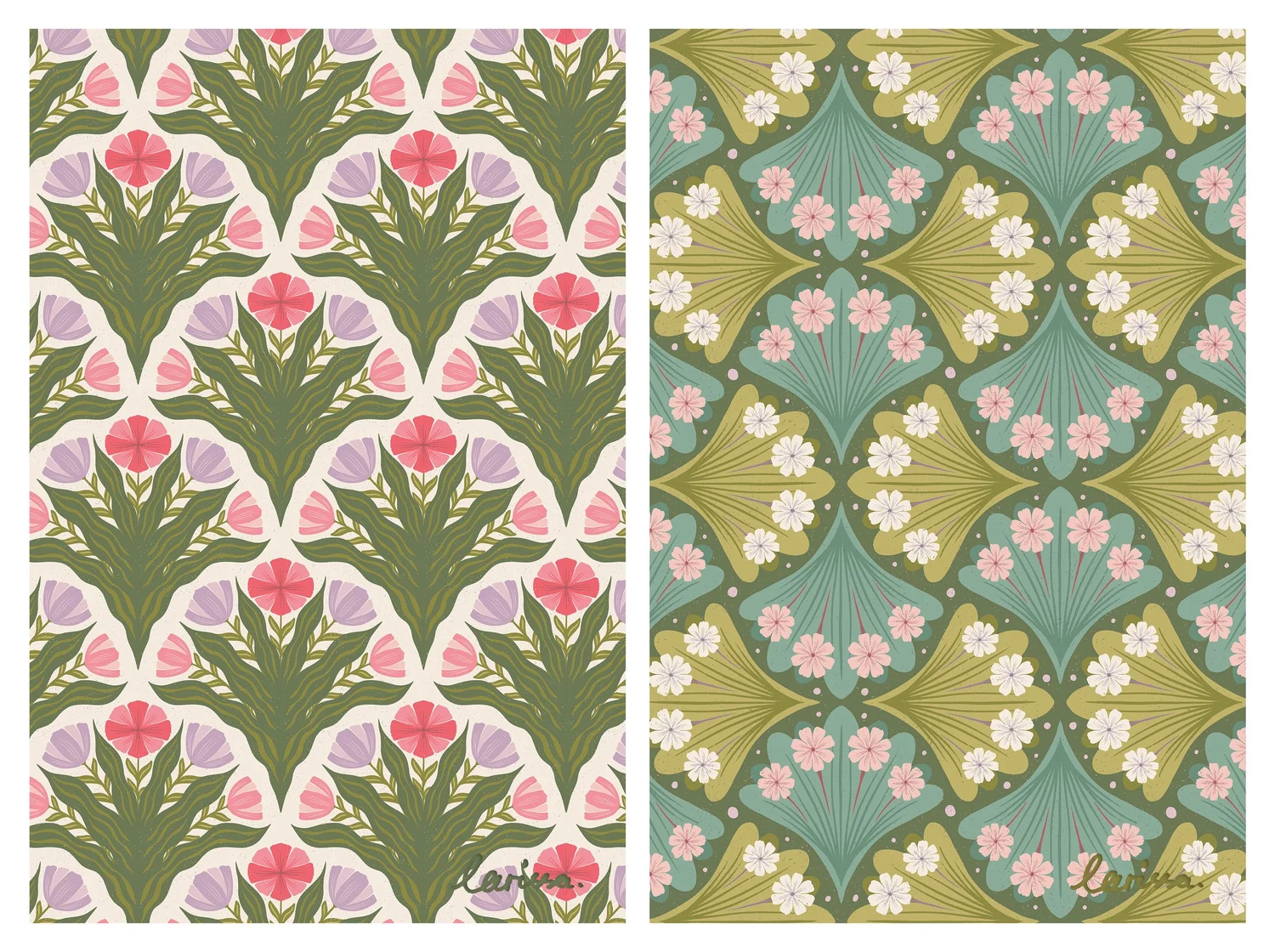 Making Scallop Layout Patterns in Procreate | Exploring Pattern Layouts ...