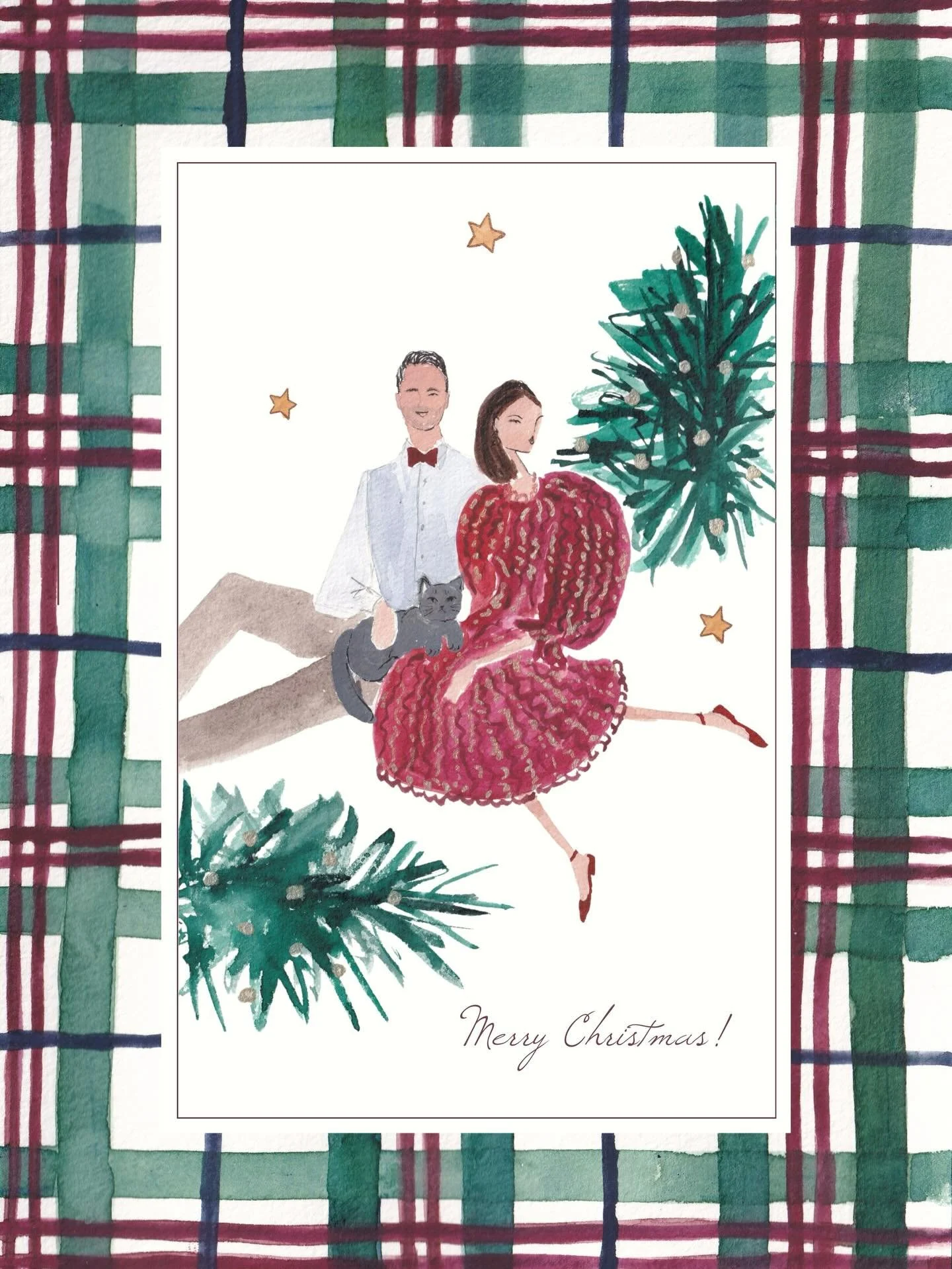 Sending warm and meowy Christmas wishes from our little family to yours &hearts;️