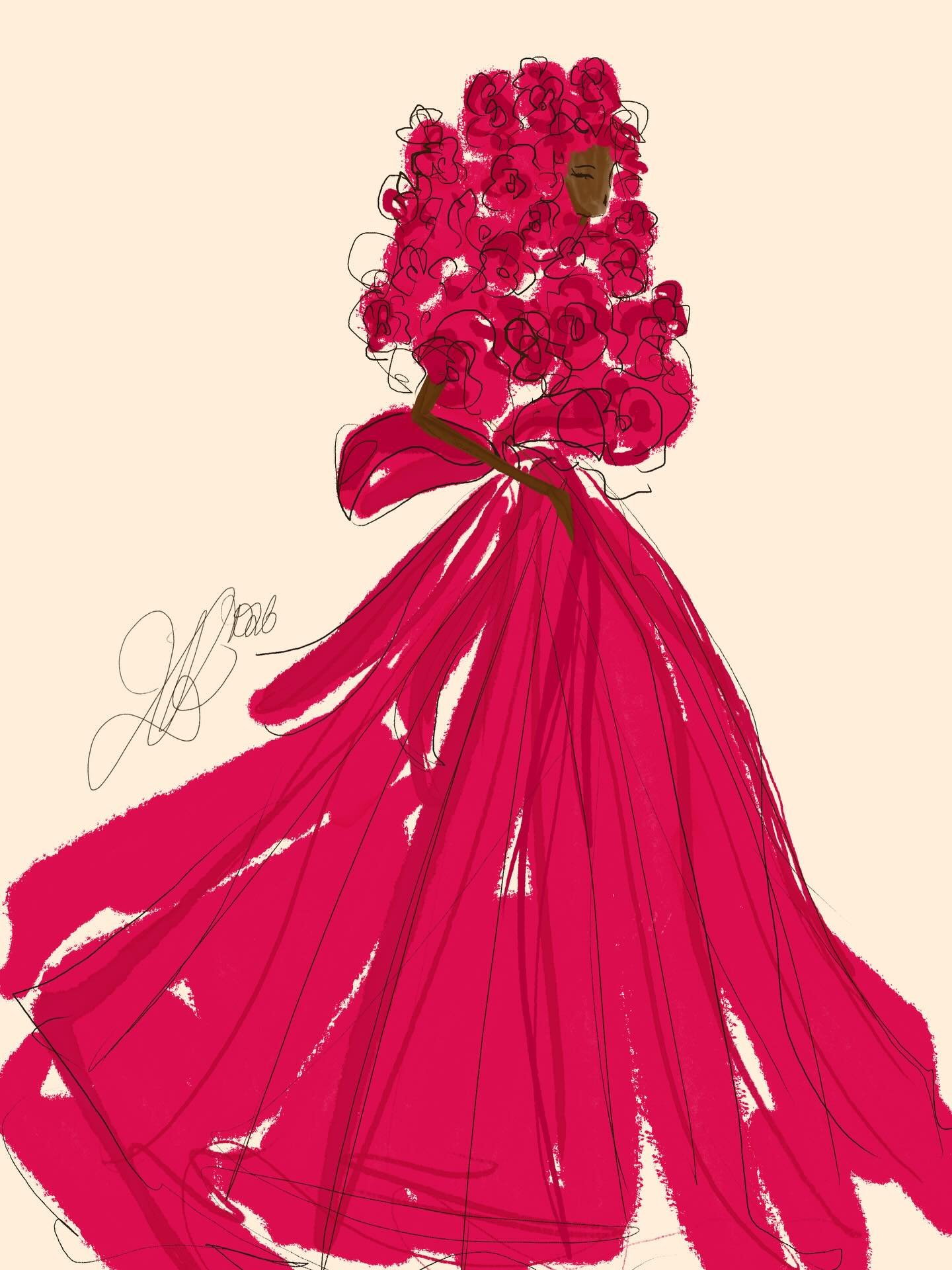 🌹💗🌹💗 

#valentino #fashionillustration #hautecouture