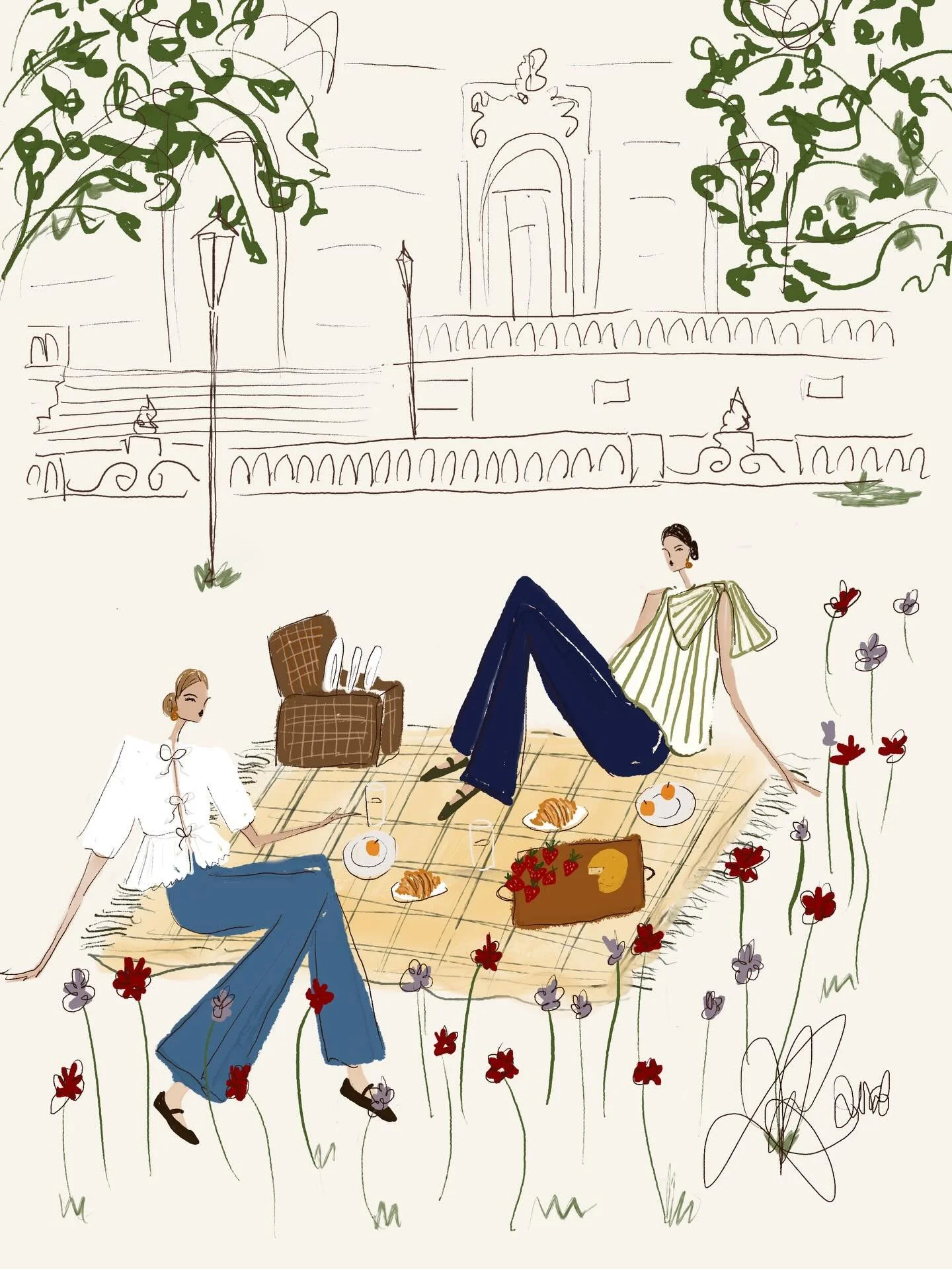 🌷🥐 Picnic in @sezane 

#sezanelovers