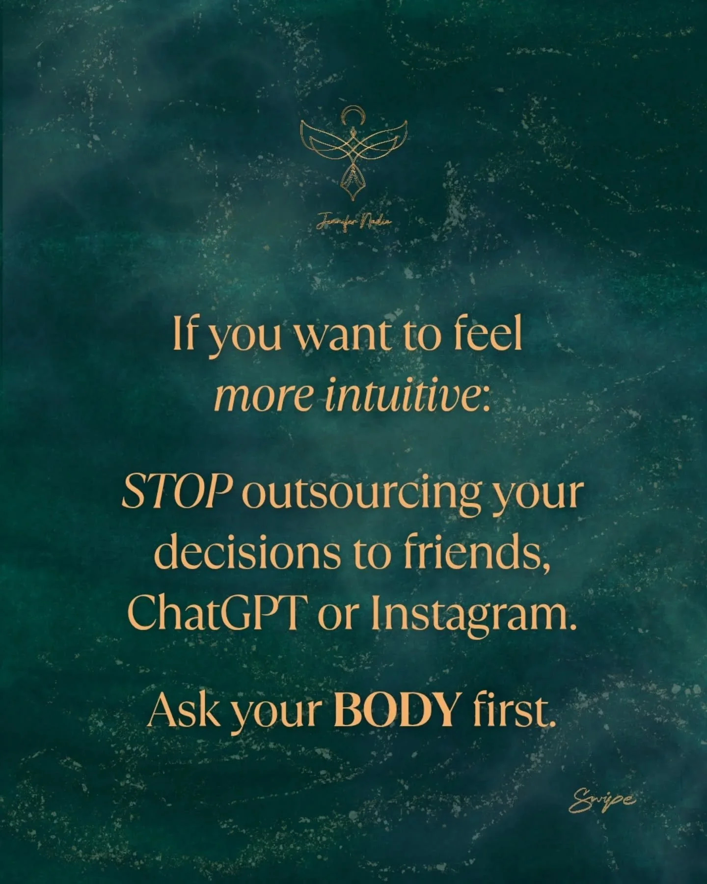 Isn't it incredible that we spend so much time trying to get answers from everyone and everything around us: friends, Dr. Google, Instagram, and also dear ChatGPT.
But the most accurate, trustworthy guidance is already inside you:
Your BODY is a livi