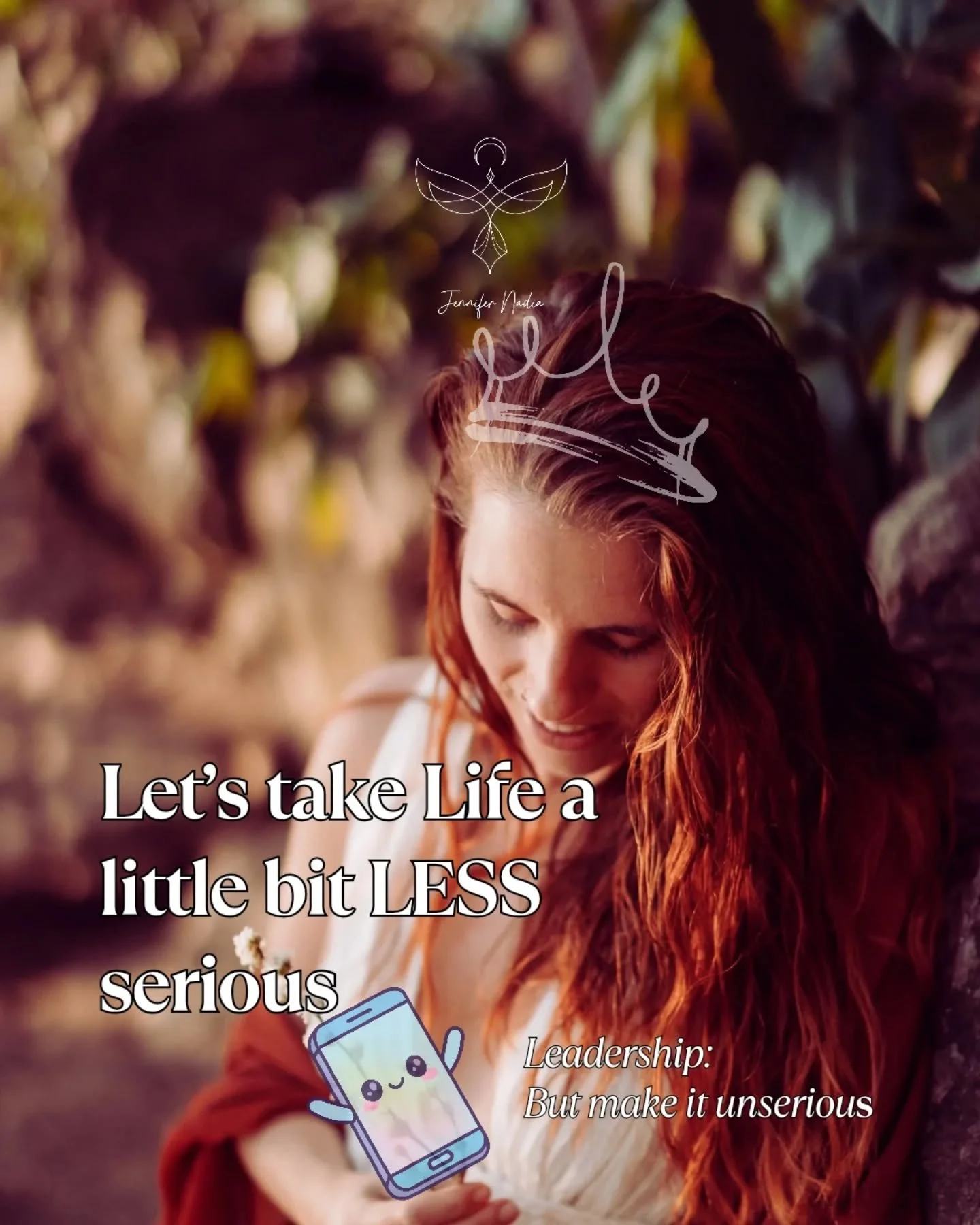 There is a lot happening in the world right now.
It's itense, it's loud, and it's madness.

And one thing that keeps me sane during all of it
is remembering to laugh at myself. To not take my life to serious at times. 

Yes, I teach sovereignty.
Yes,