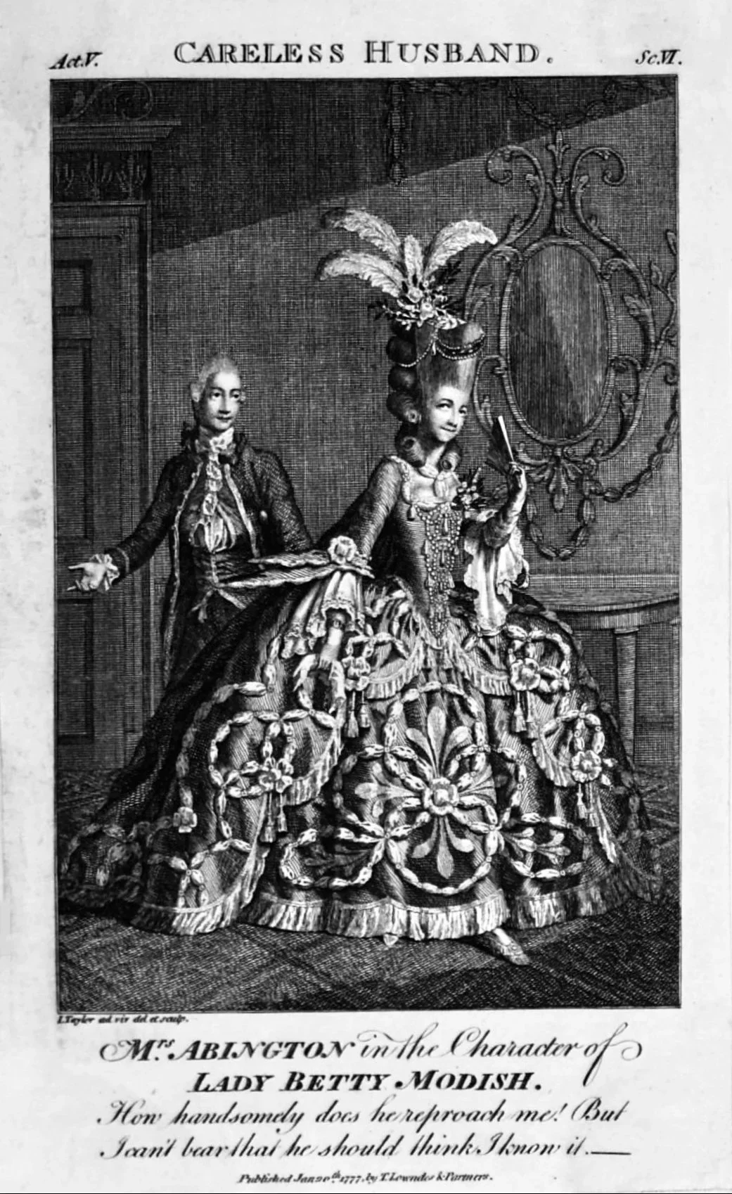 Mrs Abington in the Character of Lady Betty Modish