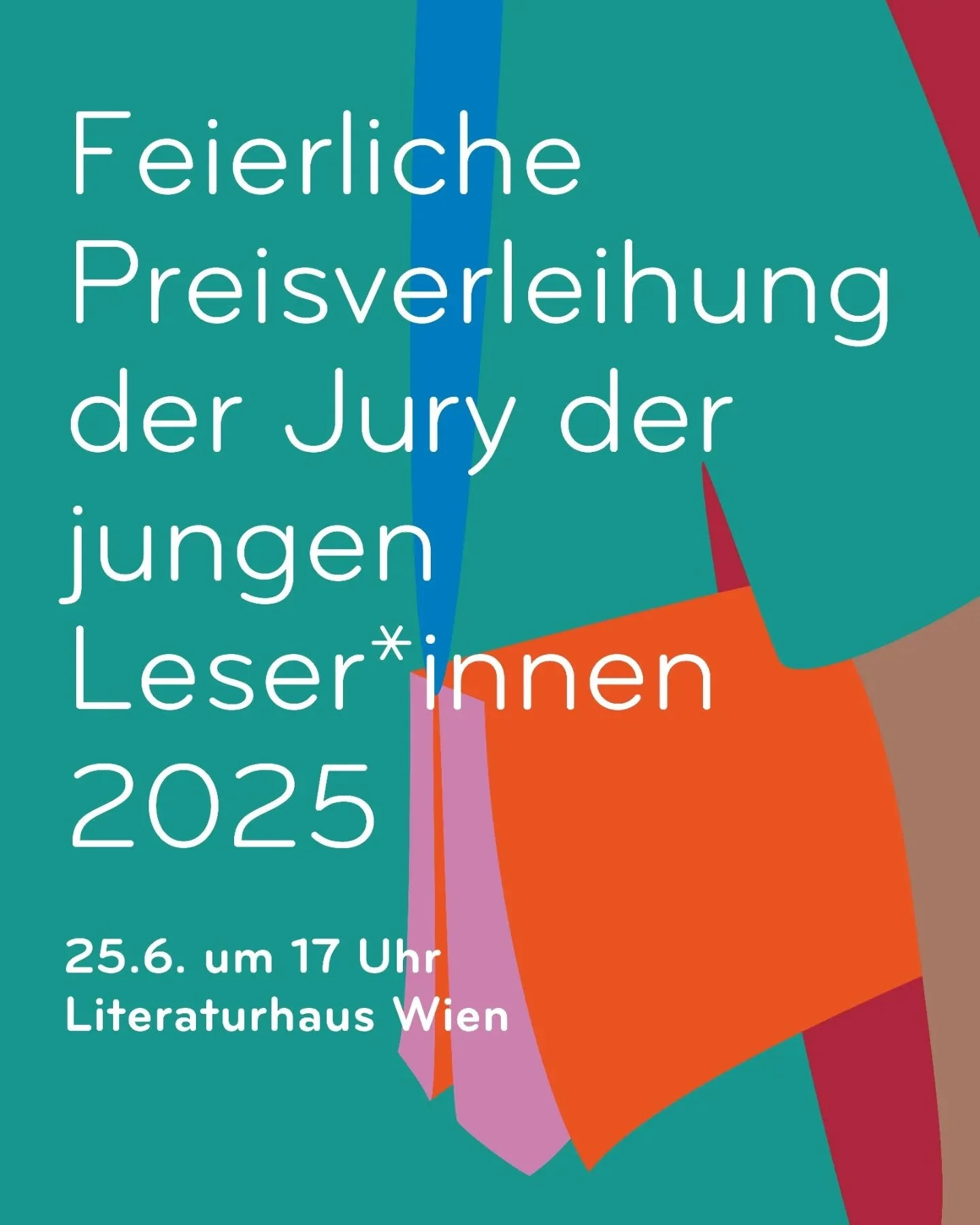 Es ist soweit! 
💐Wir laden herzlich zur feierlichen Preisverleihung der Jury der jungen Leser*innen am Mittwoch, den 25. Juni um 17:00 im @literaturhaus_wien

💧🐖Die Jury der jungen Leser*innen verleiht den Kinderbuchpreis 2025 an @matthaeusbaer f&