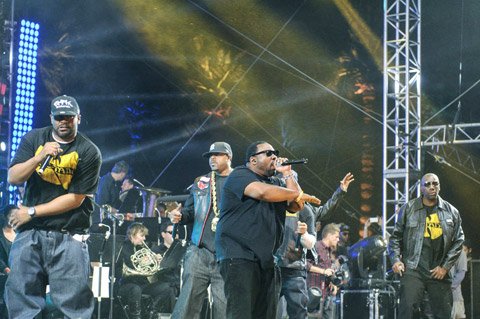 Performing with Wu-Tang Clan