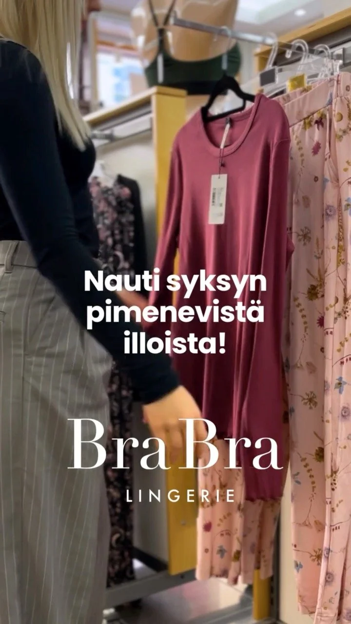🧘🍂Syksyn viilenevä sää suorastaan vaatii vaihtamaan ylle pehmeää, lämpöistä ja mukavaa oleiluasua. Meiltä löydät suloiset ja laadukkaat yöasut, aluspaidat ja braletet, joiden kanssa syksyn