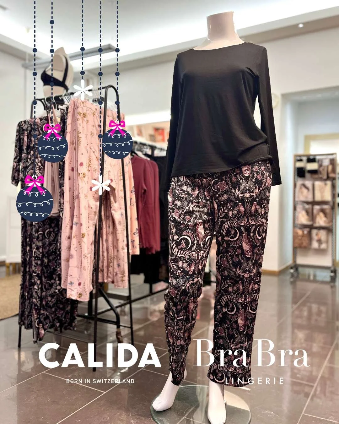 😻T&auml;t&auml; Calida-merkin y&ouml;-/oloasua t&auml;ytyy v&auml;h&auml;n hehkuttaa! 😽T&auml;ss&auml; asussa viihdyt rennosti vaikka aamusta iltaan, ja nukutkin levollisesti! 🧘&zwj;♀️💤

Upean kuosin lis&auml;ksi t&auml;ytyy kehaista materiaaleja