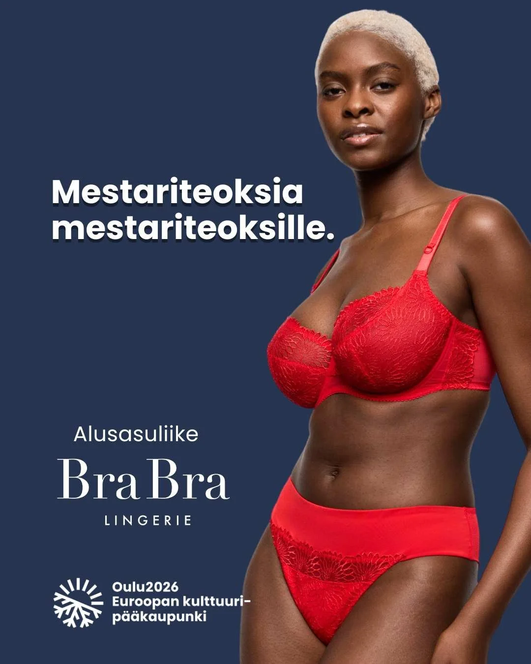 💙Oulu on Euroopan kulttuurip&auml;&auml;kaupunki 2026. Meille kulttuuri on my&ouml;s sit&auml;, mit&auml; kannamme l&auml;himp&auml;n&auml; ihoa.

💙 Laadukkaat alusvaatteet ovat taidetta: huippukaavoitusta, kehittyneit&auml; materiaaleja ja teknolo