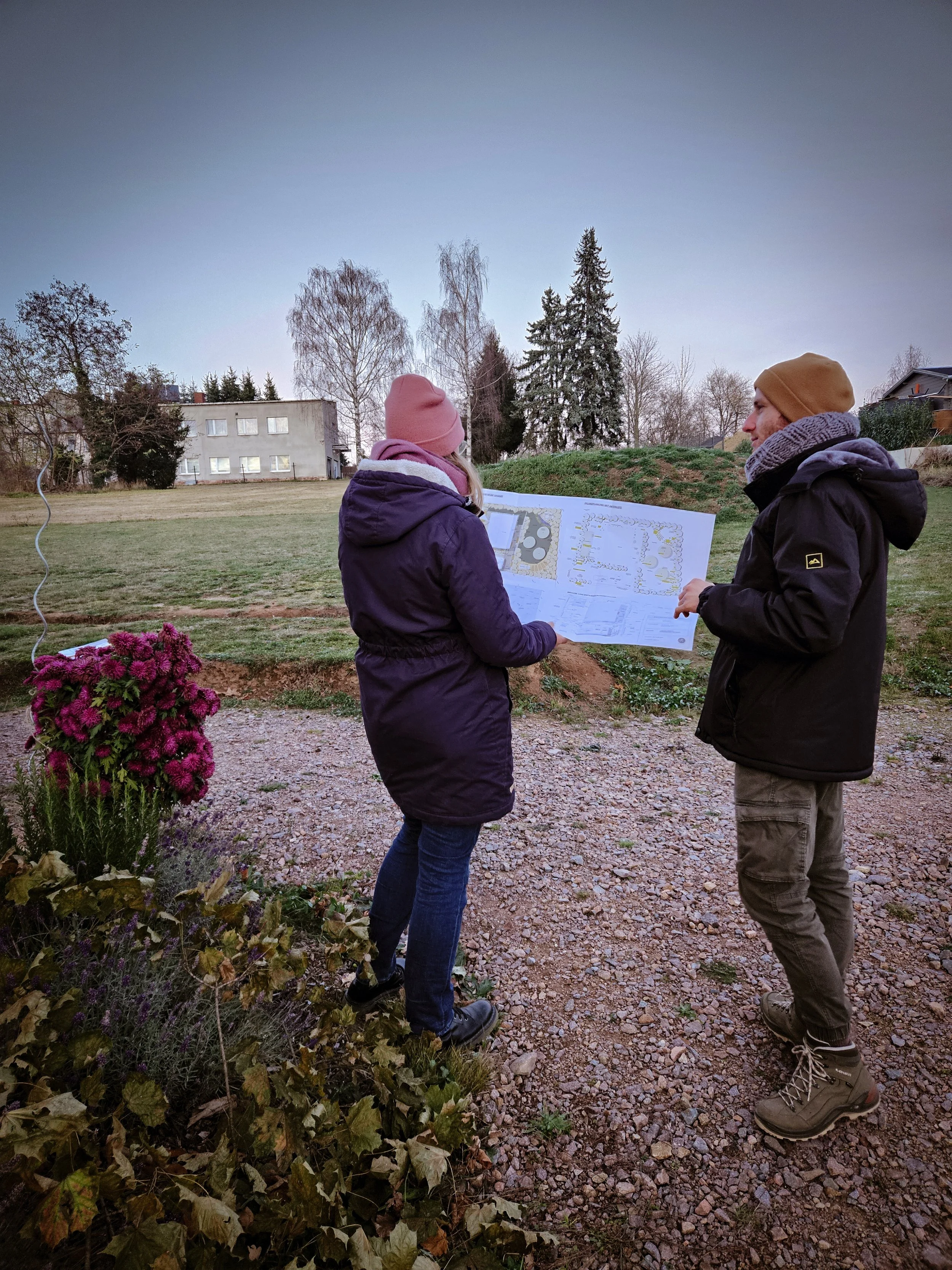 Gartenplanung vor Ort