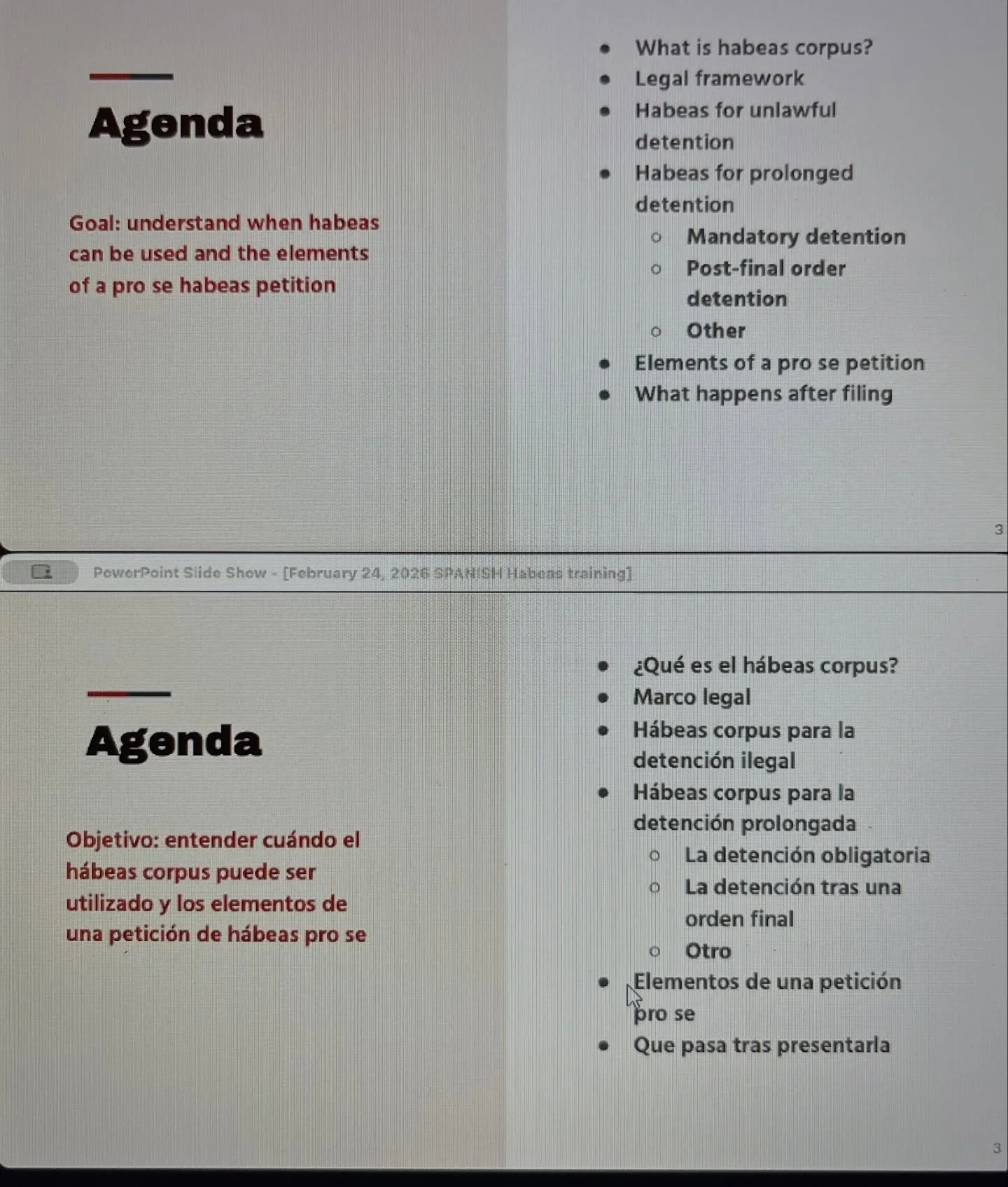 Always working to better support my clients 🫶

PS Have you heard about @immigrant_arc&rsquo;s Habeas Project? 

#immigration #refresher #keeplearning #commssupport #10fcomms