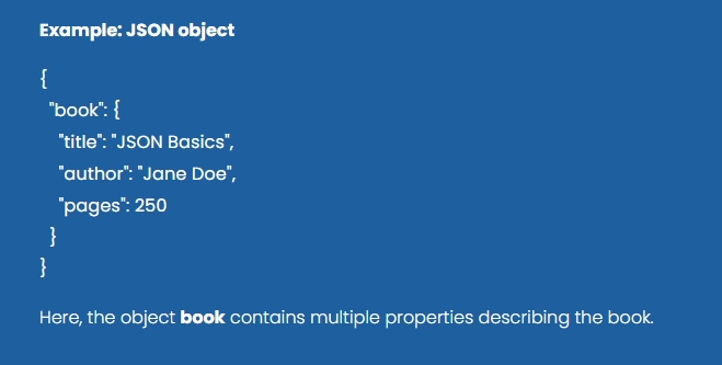 Lesson 2.1 — JSON Objects