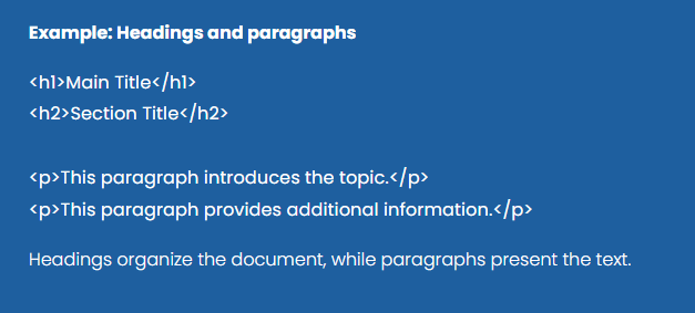 Lesson 2.1 — Text and Heading Elements
