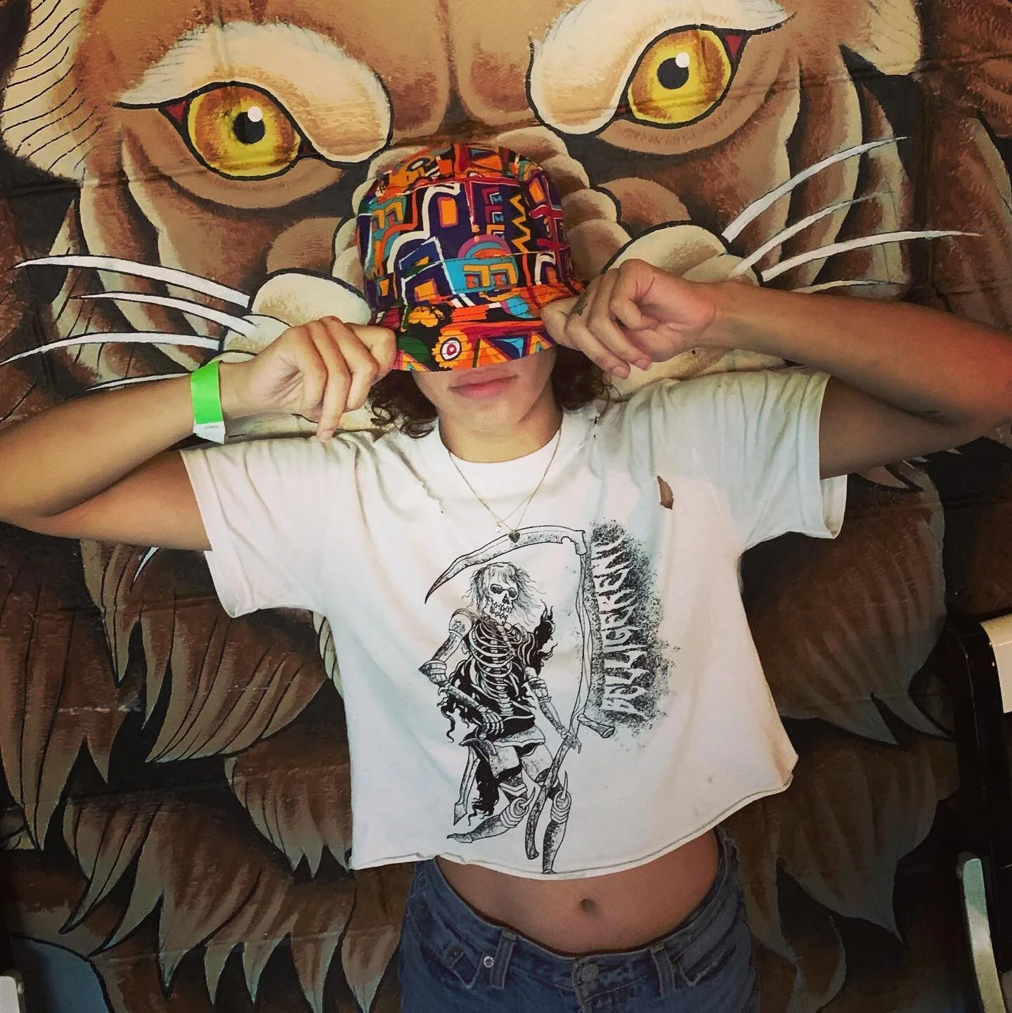 @crybabychibimoon wearing our medieval  skeleton deign ~ dm to order #belligerent #charlotte #fashion