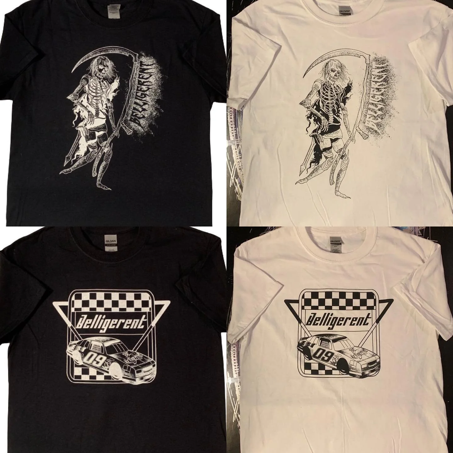 Our latest drop is now available online on our website getbelligerent.com ~! This run is available in black and white shirts in sizes S-2X . All are limited edition so buy before they sell out !!! Thanks so much for the rad graphics as always @jaketa