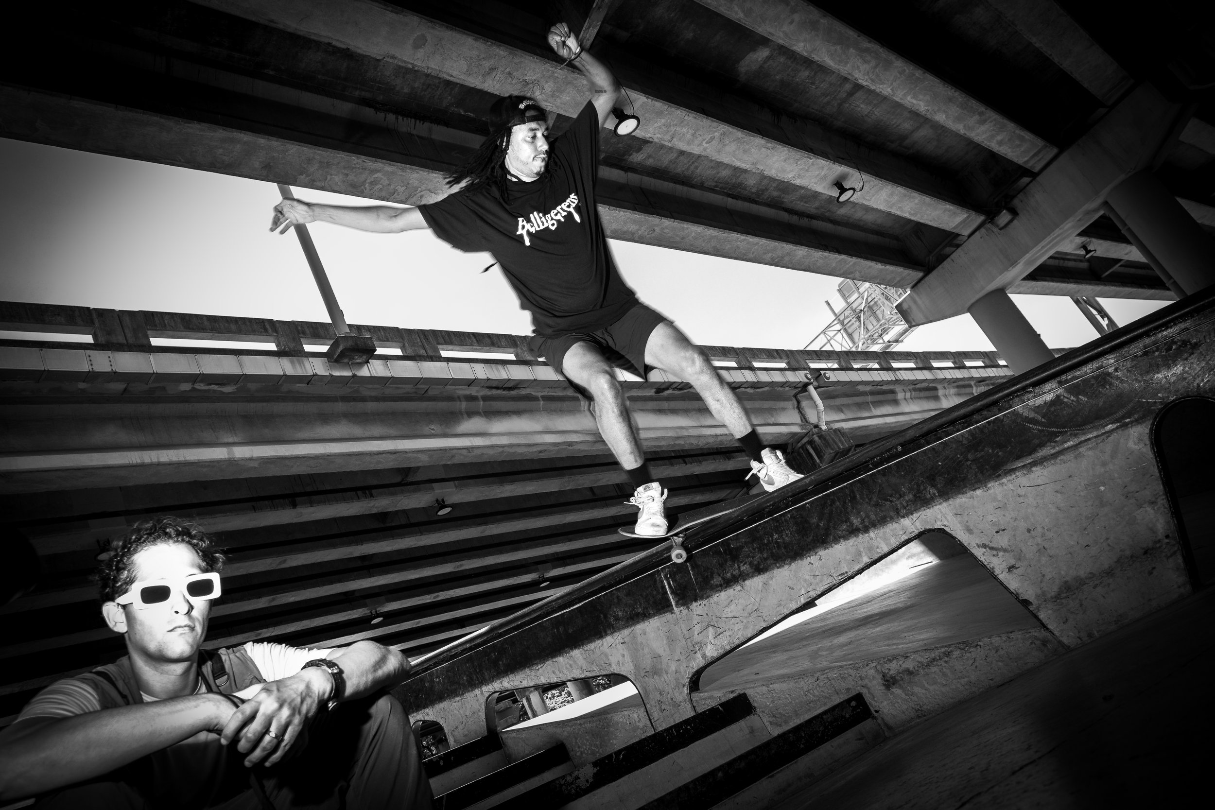 Skateboarding, Belligerent, Riding the rail