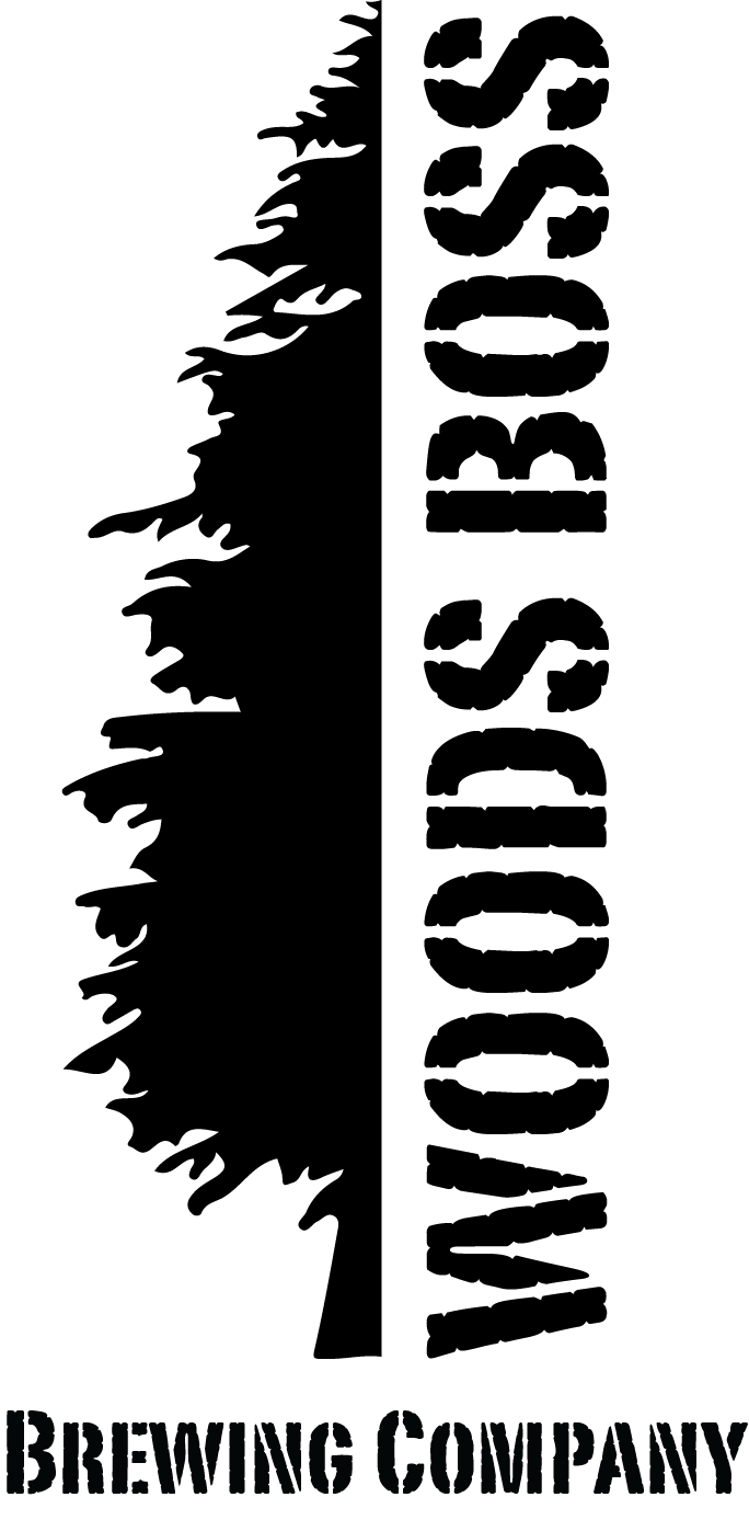 Black logo with a stylized brewing kettle and control panel, and the words 'TRUE BREWING COMPANY' underneath.