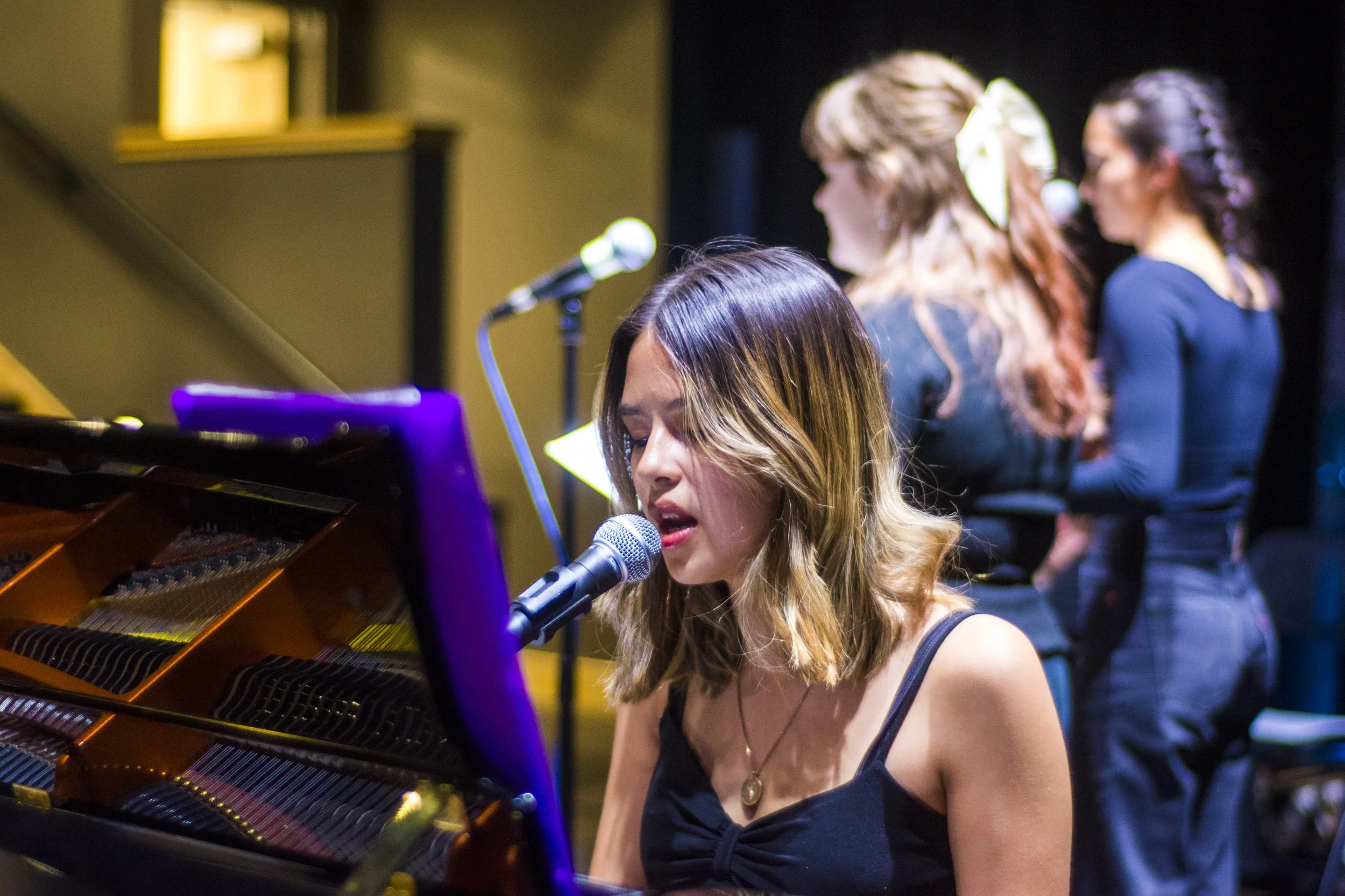Student recording in the Parlando studio