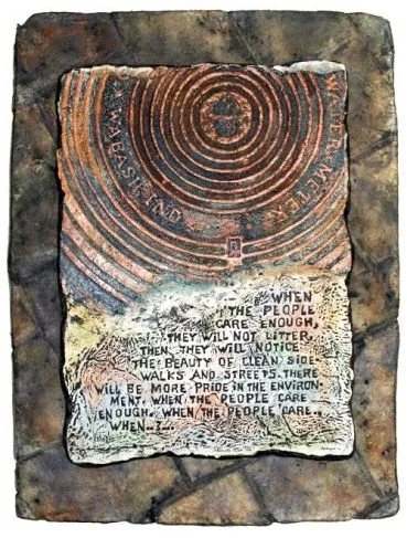 BOBBI MASTRANGELO    When? (When The People Care?)
Fiber Art
31" x 23"