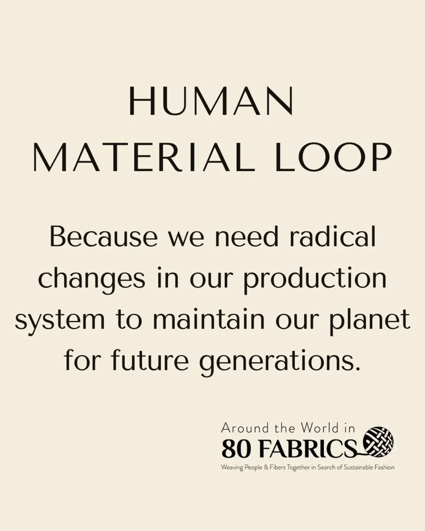 Technology advanced to a level where we can escape to virtually built environments, but we can never deny our connection to Mother Nature, to clean air, to clean water, to clean land.Wouldn't it feel good to know that process of making the clothes yo