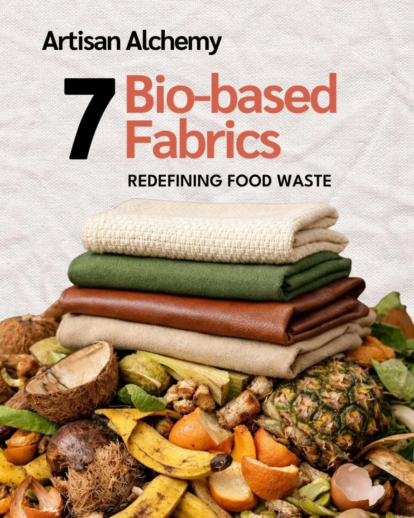 In honor of #ZeroWasteDay, we&rsquo;re spotlighting 7 innovative fabrics from @atw80fabrics 🌱

@bananatex &ndash; Turns discarded Abac&aacute; banana stalks into durable textiles, supporting reforestation, biodiversity, and local livelihoods in the 