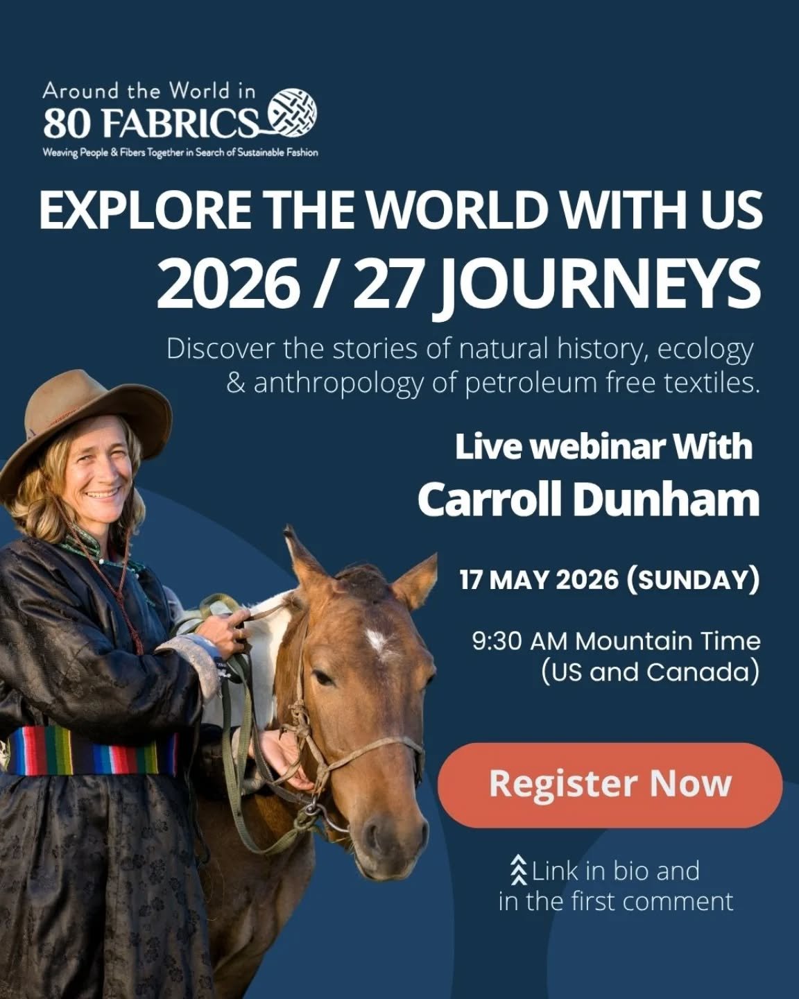 Journey into the wild world of fabrics

As we gallop into the Year of the Fire Horse, we invite you to pause for a moment and look toward the horizon with us.

Beyond the threads and the pages of our new book lies the living heart of ATW80F: our jour