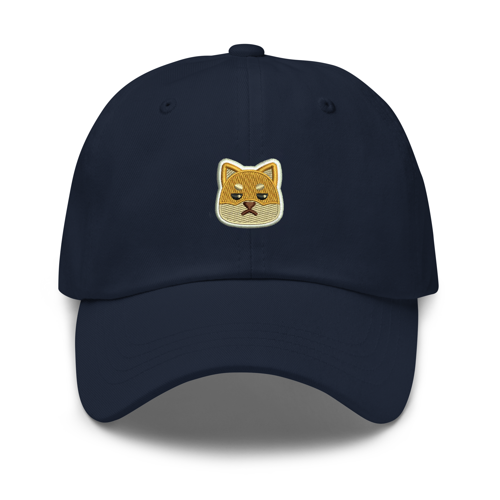 Grumpy Shiba Baseball Hat - Navy