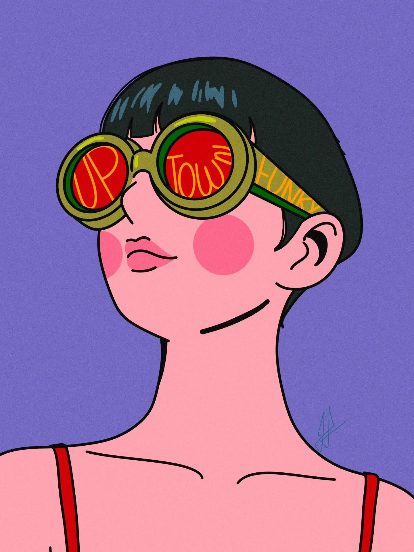 Made this fun piece called &quot;Uptown Feeling Funky&quot; for @moshimoshi.market ✨️ They will be giving it to &quot;Holding onto Summer&quot; MoshiMoshi Market RSVP early birds next Sunday, August 31! Check out their page to learn more 🎉

#momoとka