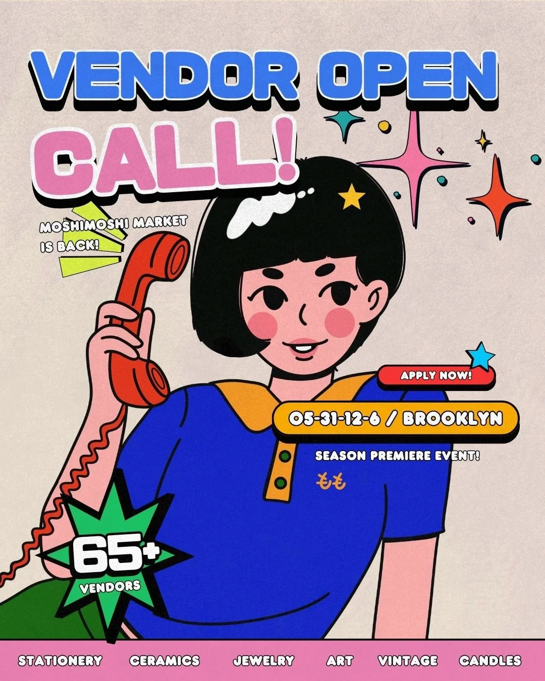 📣 VENDOR OPEN CALL! ALL MAKERS, ARTISTS, AND SMALL BIZ STARS!
