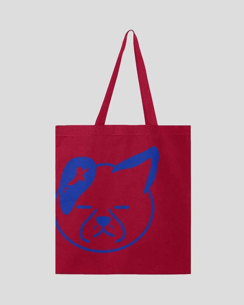 カイ Canvas Tote Bag Red